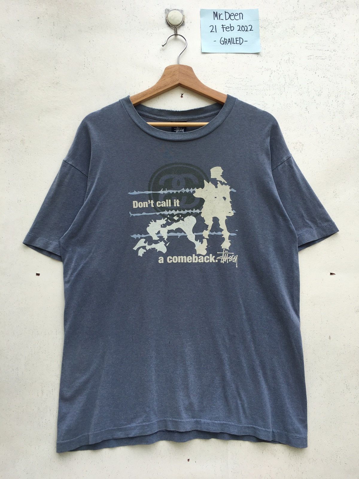 Stussy Vintage Rare Stussy Big Logo Printed Tshirt Size US L / EU 52-54 / 3 - 2 Thumbnail