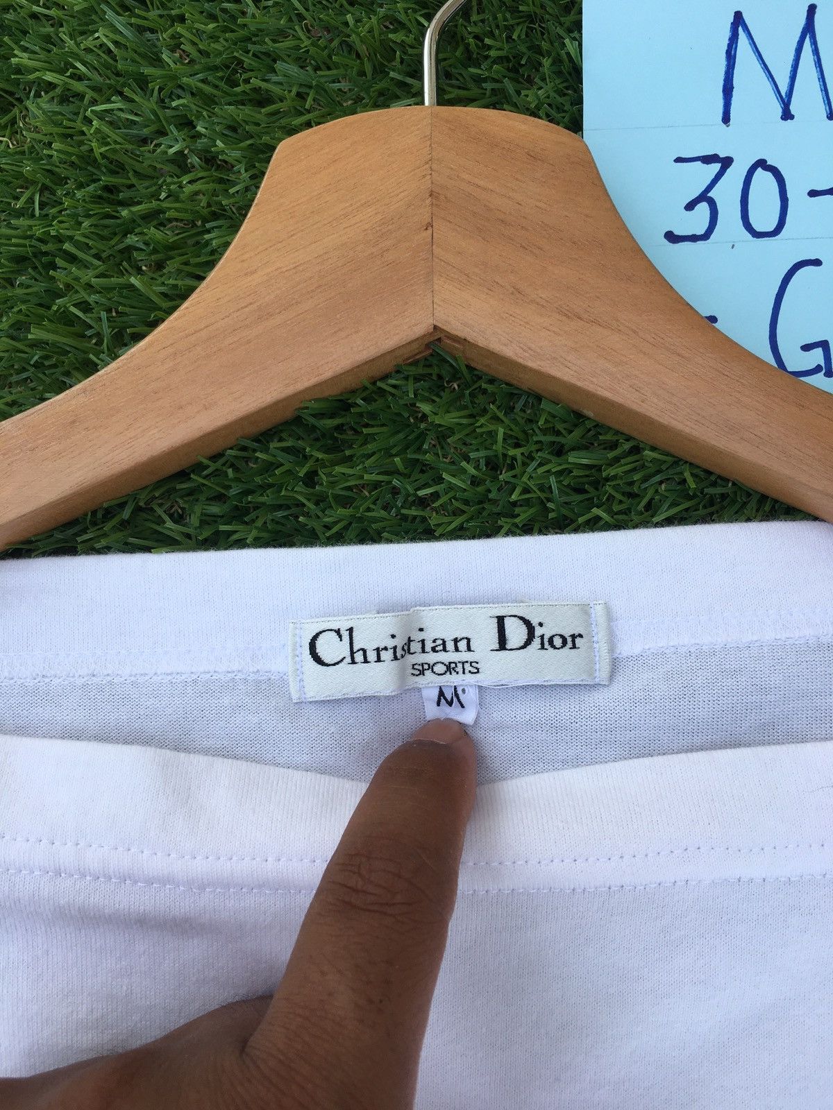 Christian Dior Monsieur Rare Vintage Christian Dior Biglogo Embroidered Spellout Tee Size US M / EU 48-50 / 2 - 8 Thumbnail