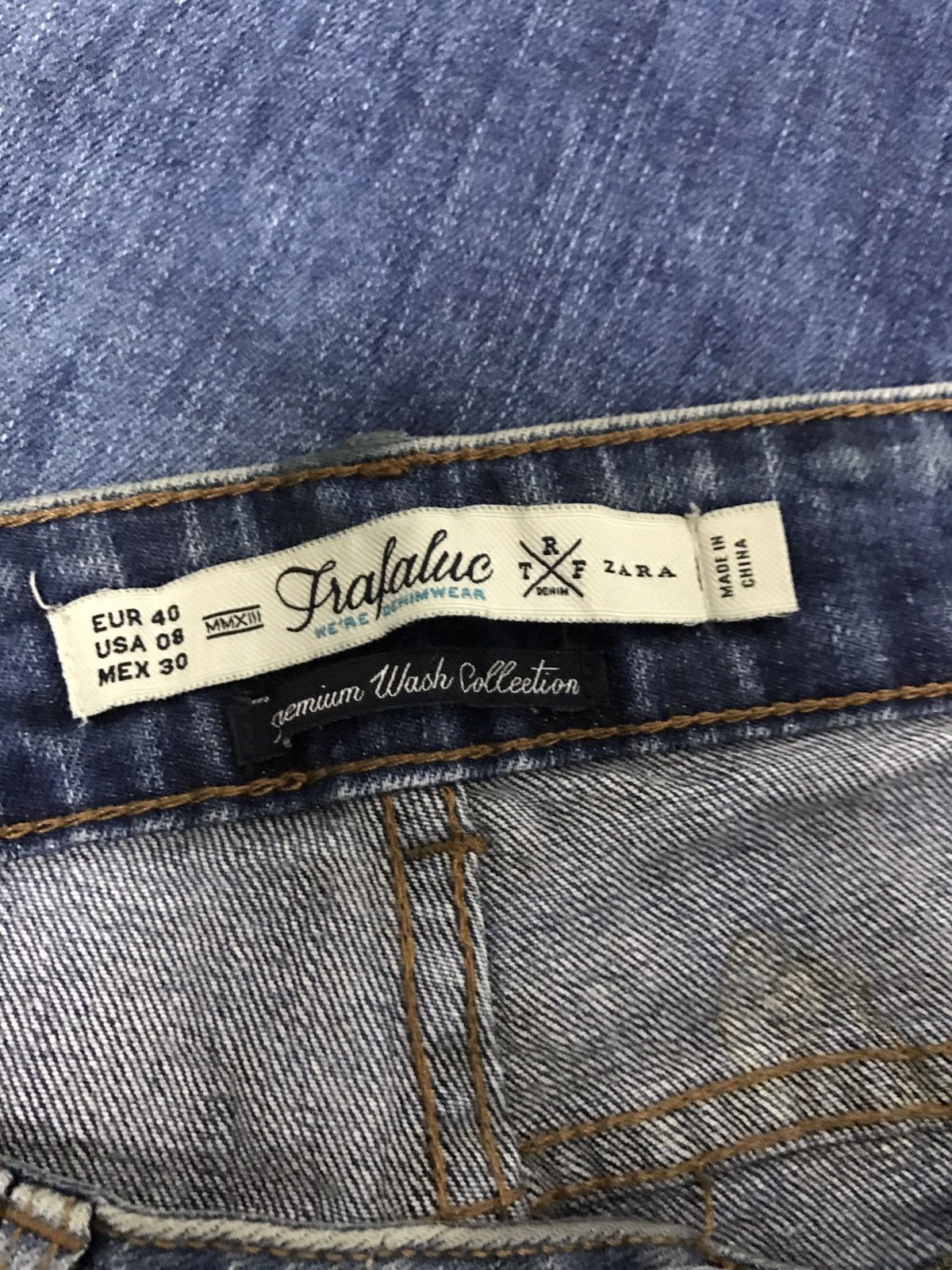 Zara Zara Distressed Denim Slim Fit Design Kurt Cobain Grunge Size US 30 / EU 46 - 11 Thumbnail