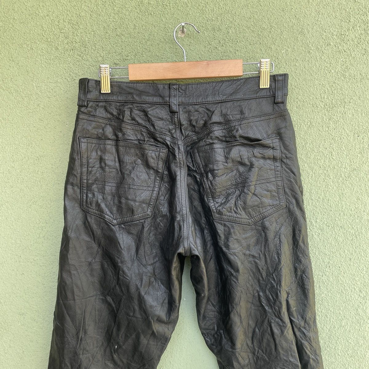 Vintage Vintage Non Grade 5 Pocket Leather Pants Size US 30 / EU 46 - 8 Thumbnail
