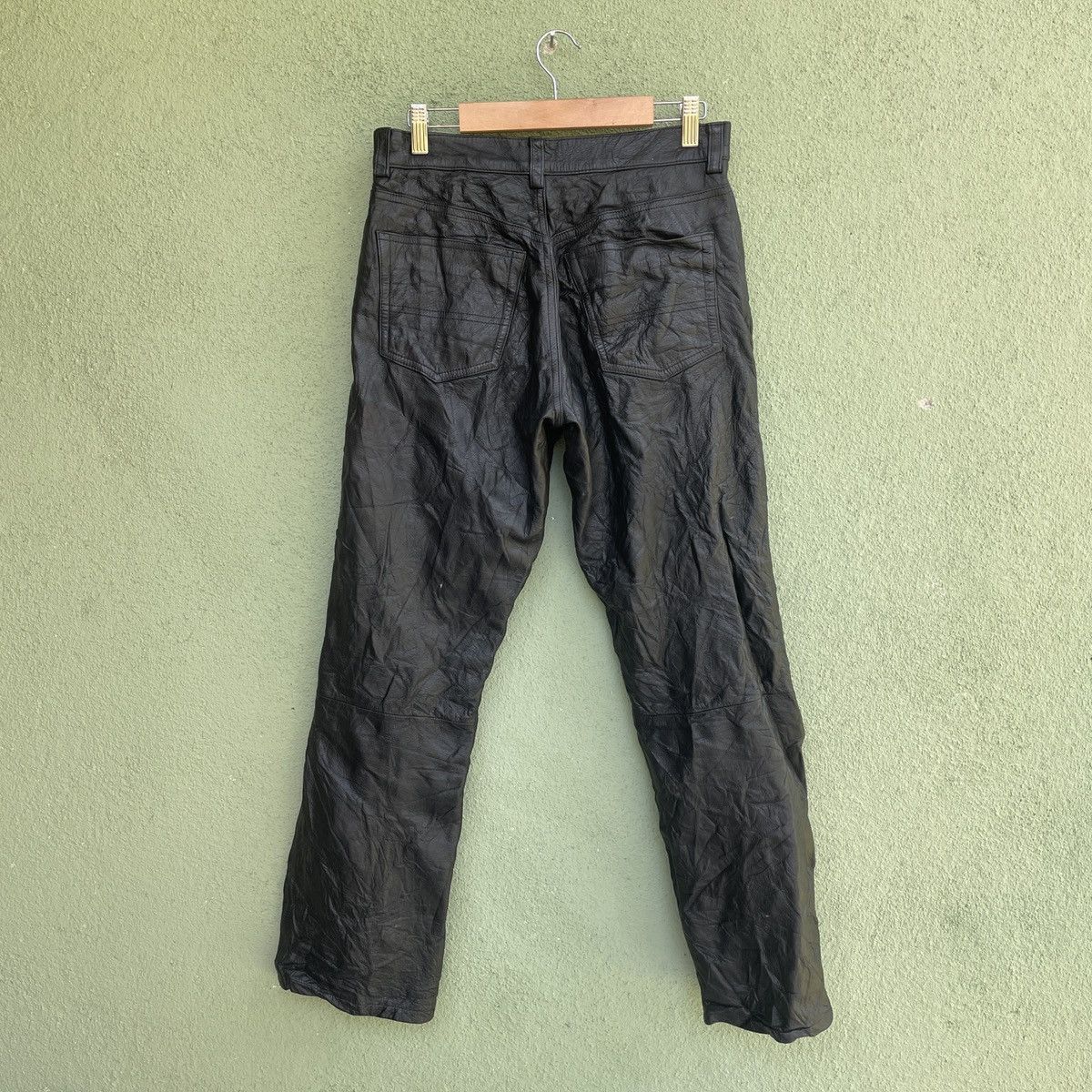 Vintage Vintage Non Grade 5 Pocket Leather Pants Size US 30 / EU 46 - 10 Thumbnail