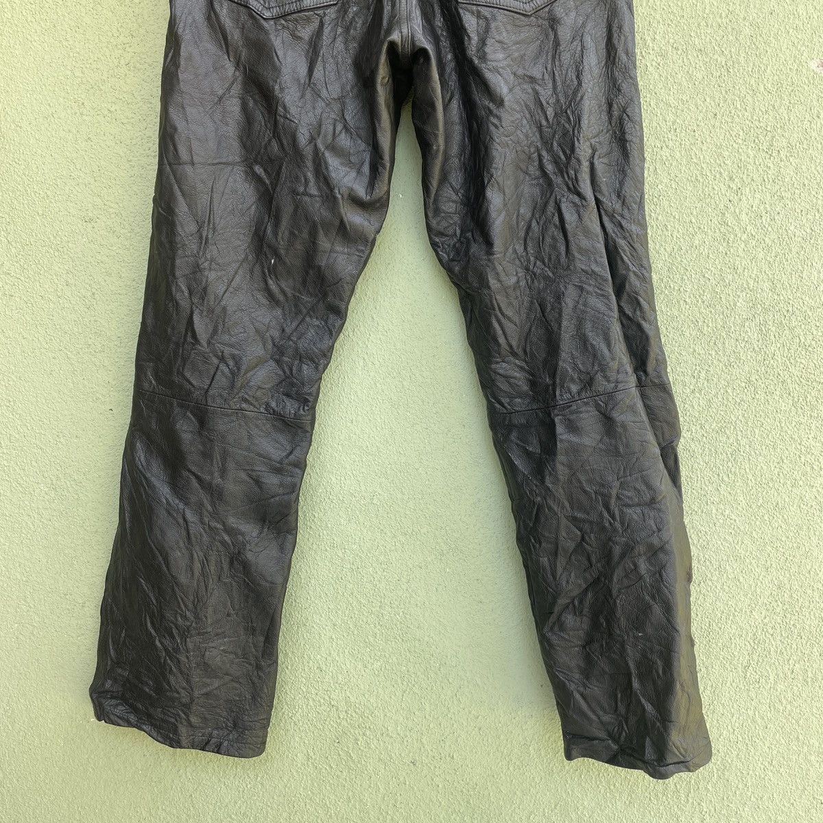 Vintage Vintage Non Grade 5 Pocket Leather Pants Size US 30 / EU 46 - 9 Thumbnail