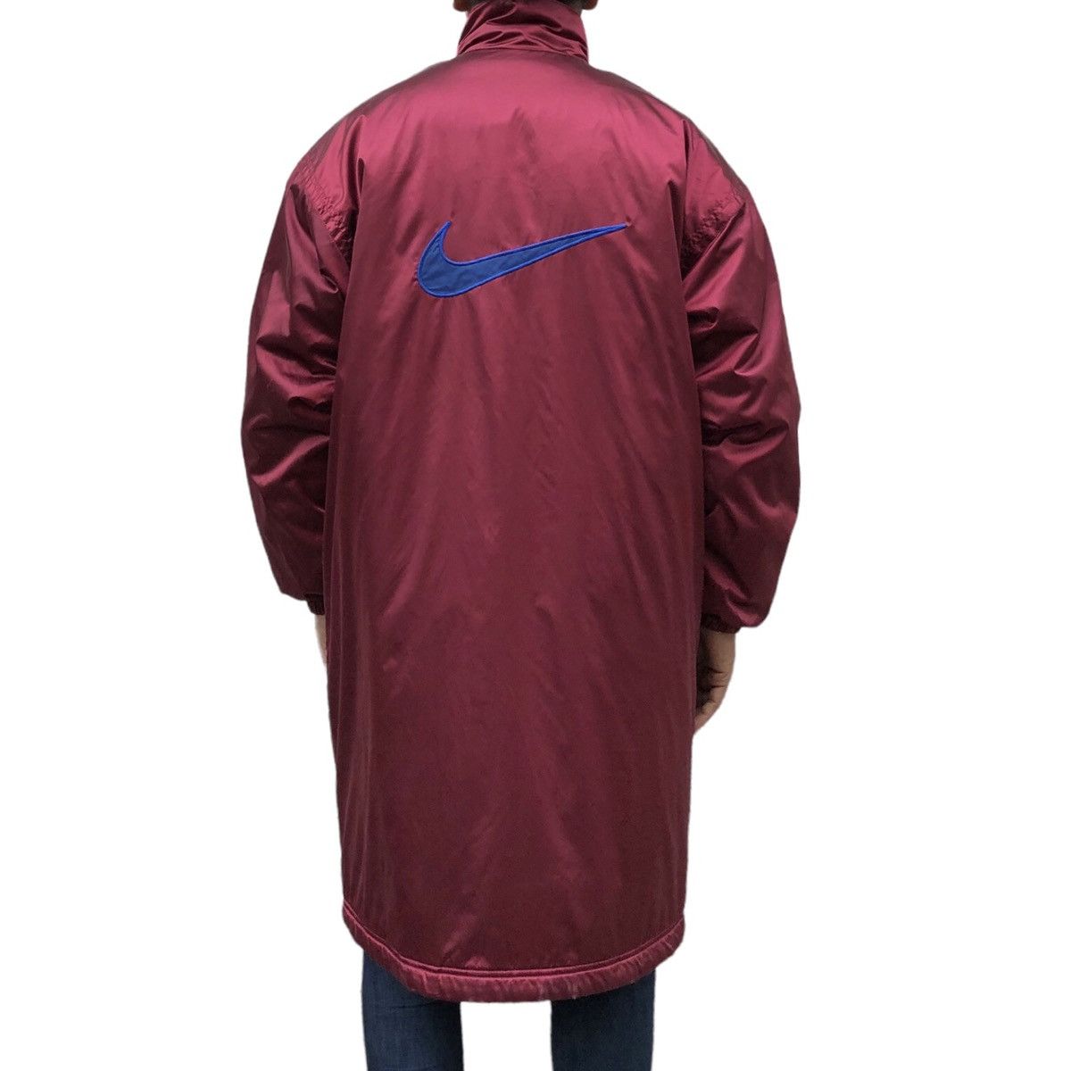 Nike 🔥Vintage 90s Nike Big Swoosh Coach Jacket Size US M / EU 48-50 / 2 - 4 Thumbnail