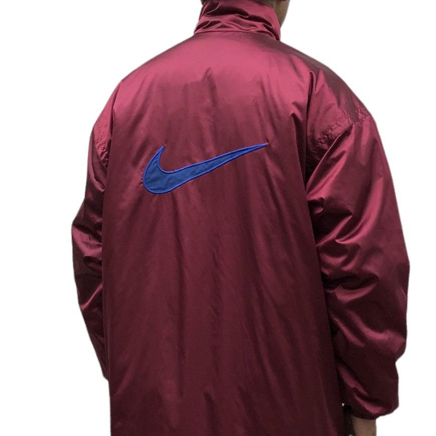 Nike 🔥Vintage 90s Nike Big Swoosh Coach Jacket Size US M / EU 48-50 / 2 - 5 Thumbnail