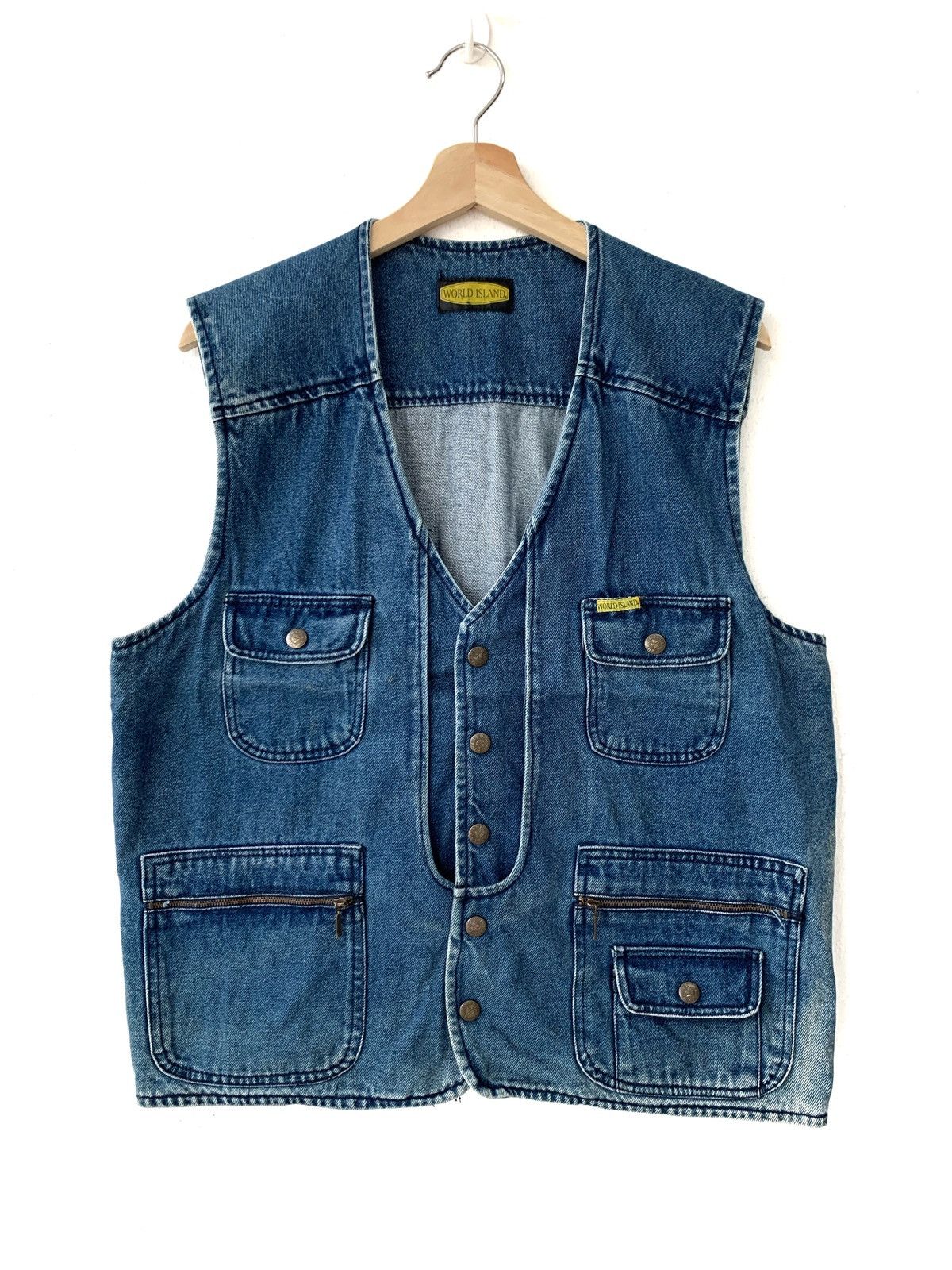 Japanese Brand Vintage World Island Kapital Style Denim Vest Size US M / EU 48-50 / 2 - 1 Thumbnail