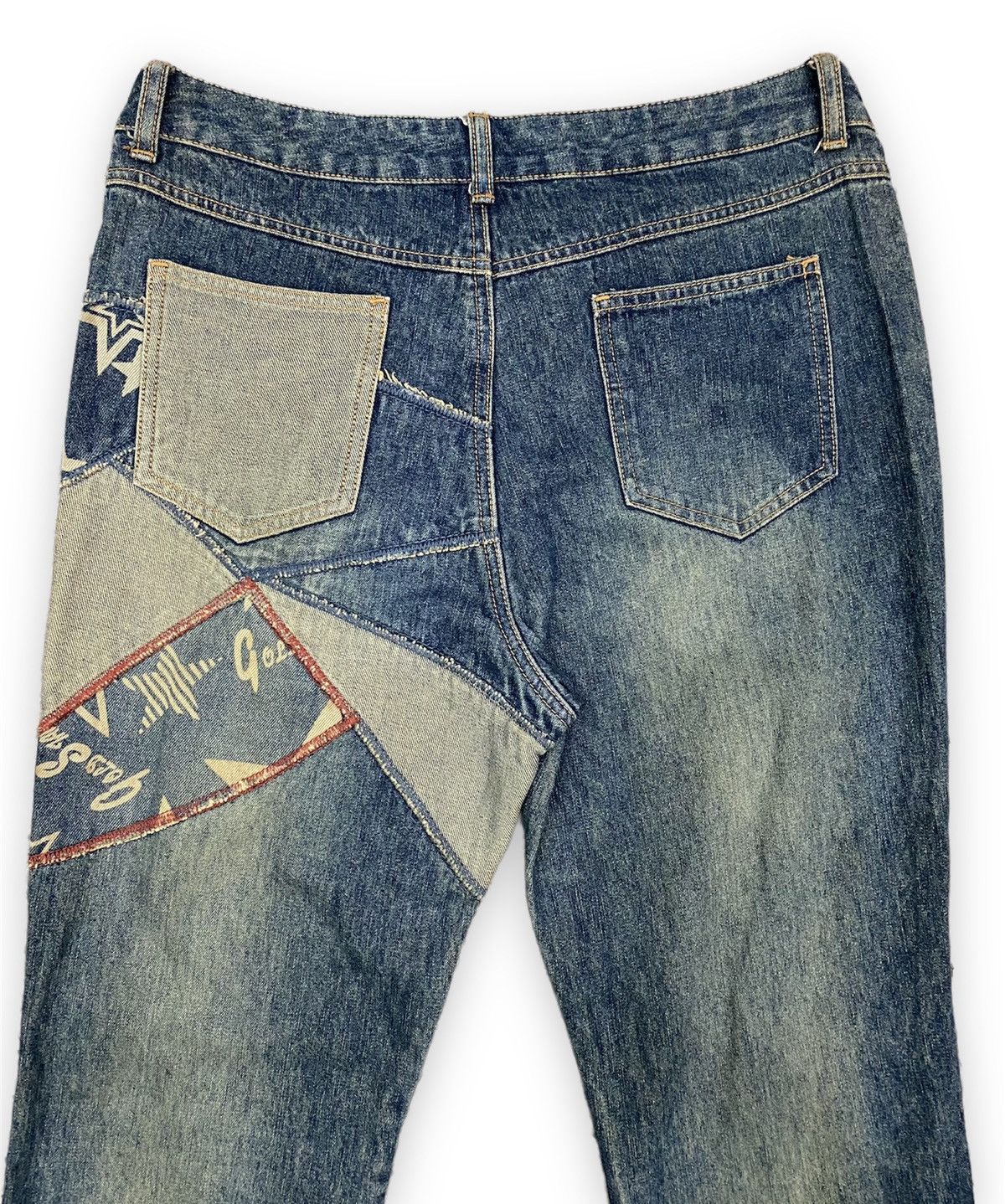 Japanese Brand Flared 🔥🔥 Vintage Japanese Jouer Aux Flare Denim Pant Size 32" / US 10 / IT 46 - 6 Thumbnail