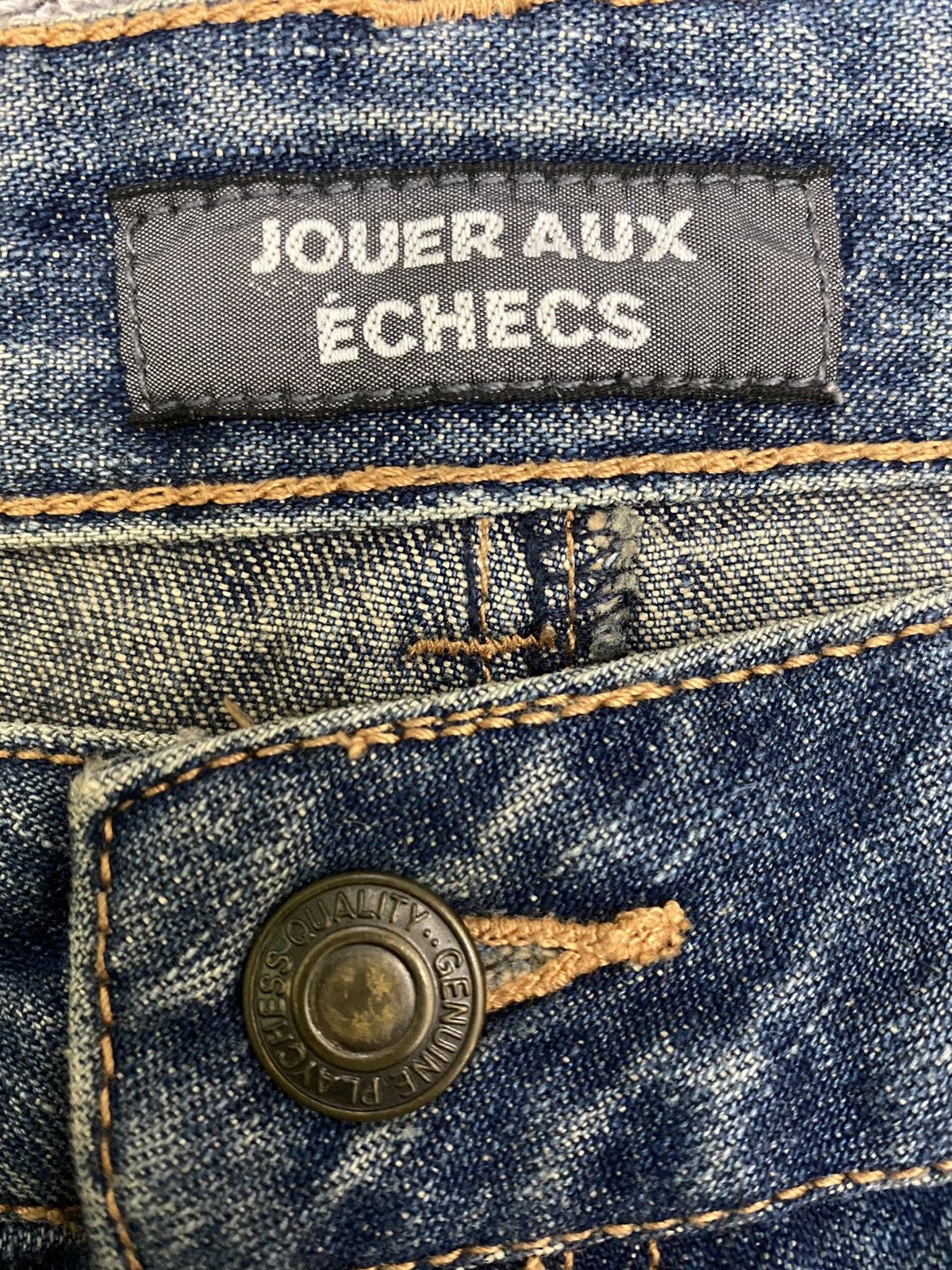Japanese Brand Flared 🔥🔥 Vintage Japanese Jouer Aux Flare Denim Pant Size 32" / US 10 / IT 46 - 12 Thumbnail