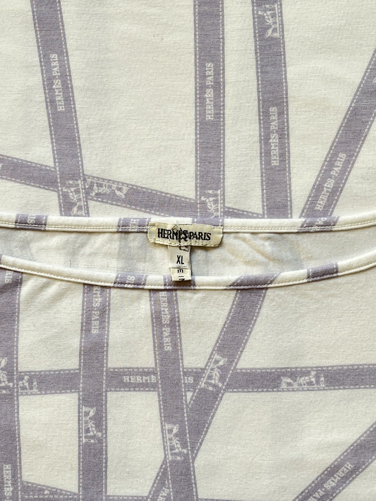 Hermes ⚡️QUICK SALE⚡️Hermès by Margiela White & Lilac Ribbons Tank Size M / US 6-8 / IT 42-44 - 3 Thumbnail