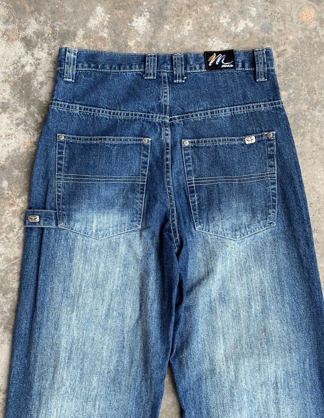 Other RARE🔥Baggy Denim Mukawear Printed Streetwear Design Size US 30 / EU 46 - 7 Thumbnail