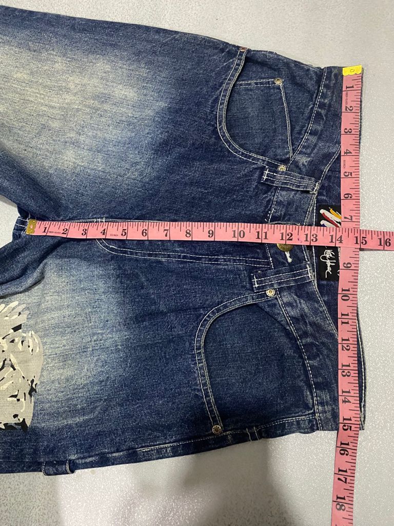Other RARE🔥Baggy Denim Mukawear Printed Streetwear Design Size US 30 / EU 46 - 11 Thumbnail