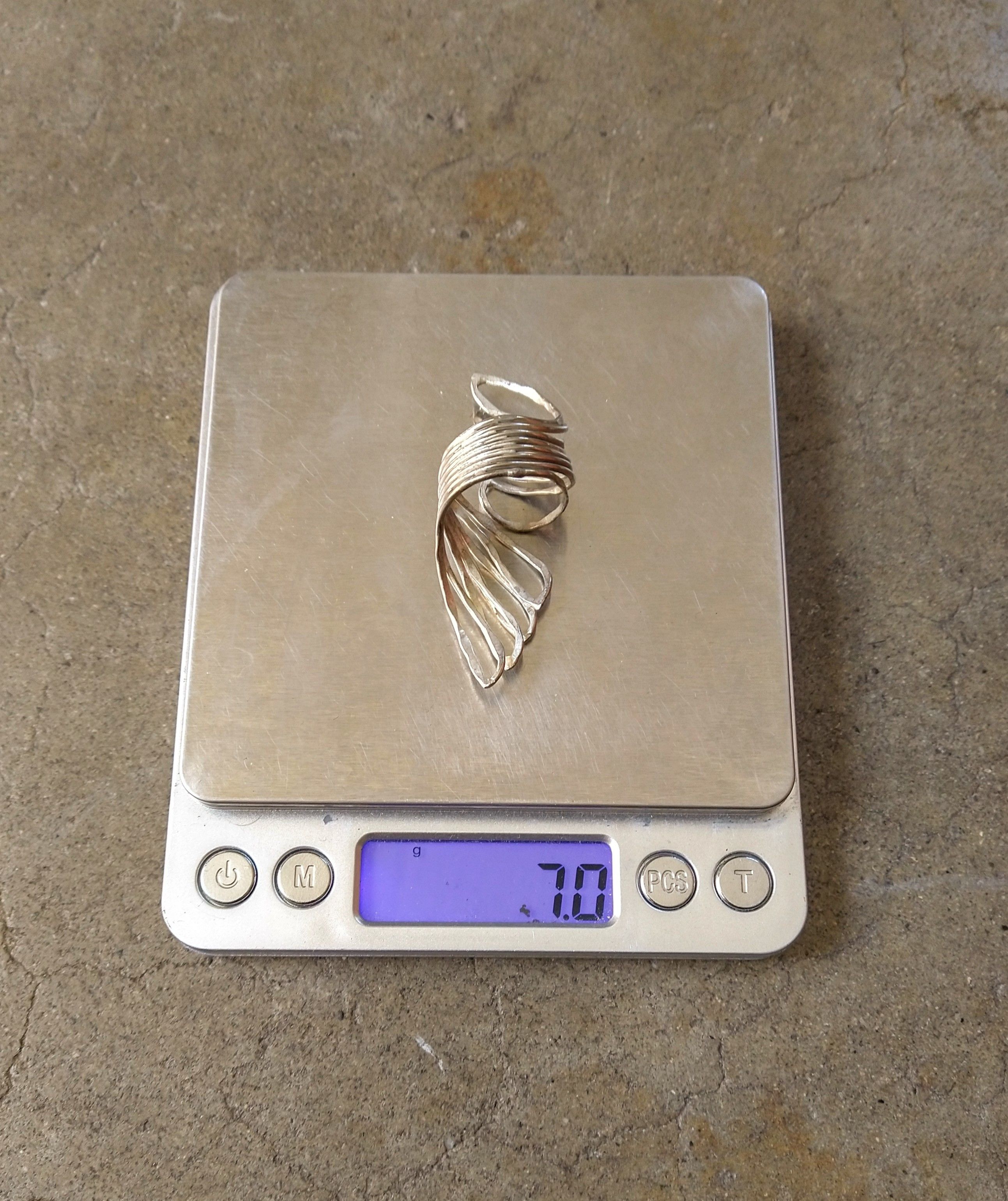 Other Vintage Sterling Silver Ring Wings Size 8 Modern Wrap Size ONE SIZE - 13 Thumbnail