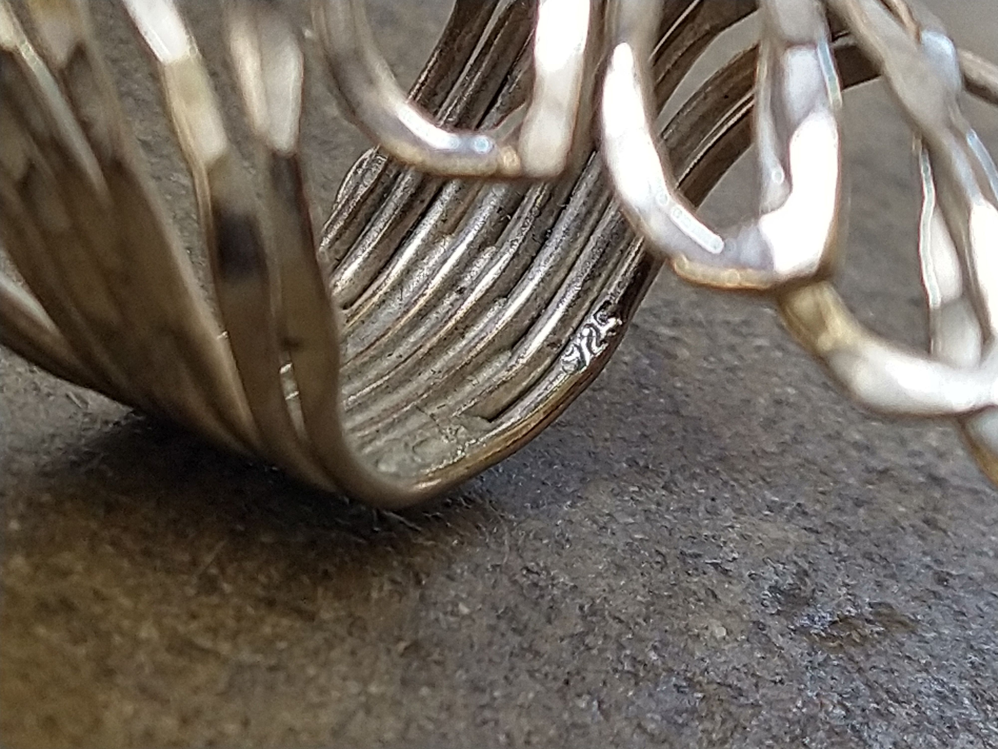 Other Vintage Sterling Silver Ring Wings Size 8 Modern Wrap Size ONE SIZE - 9 Thumbnail