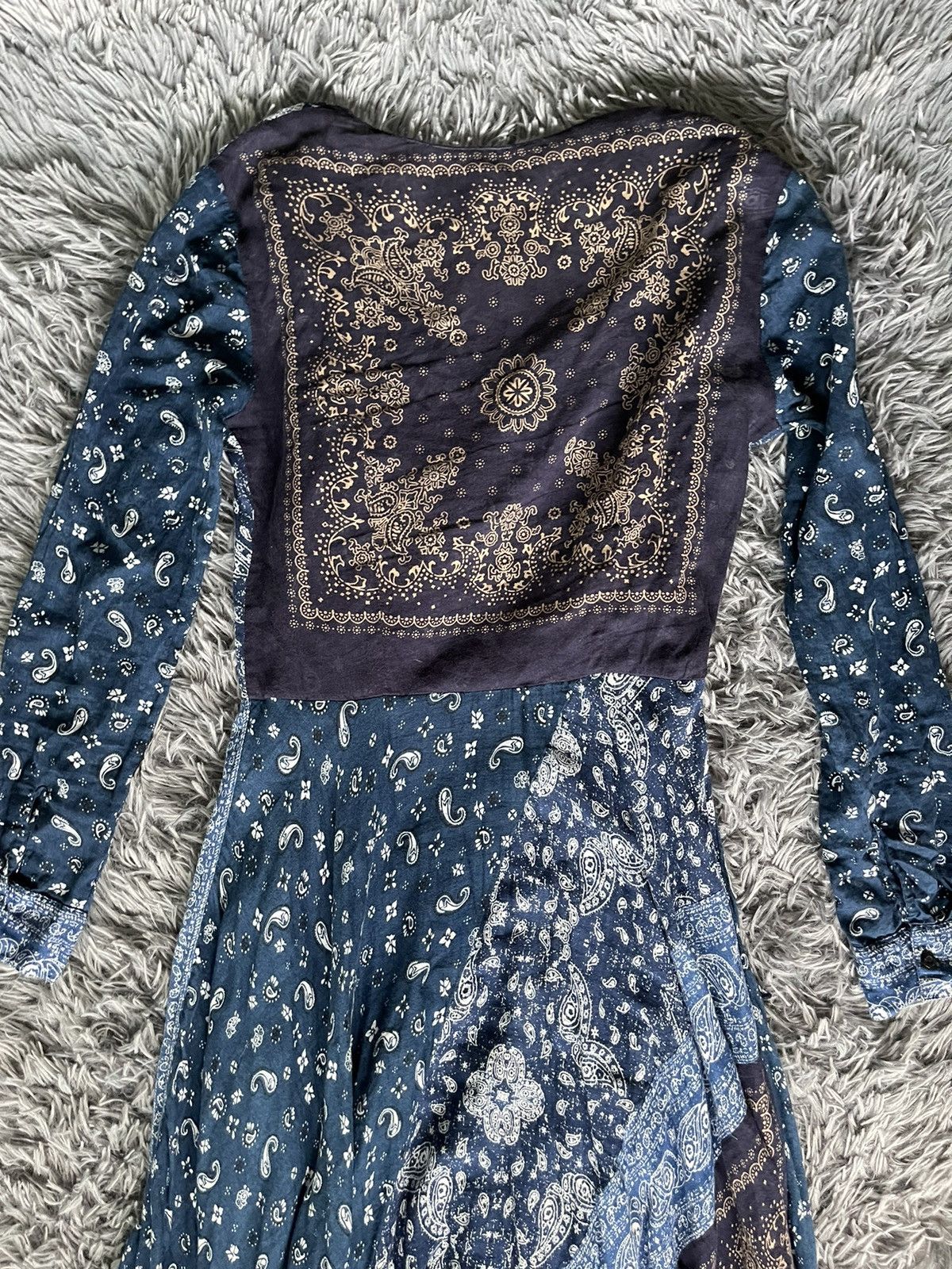 Diesel × Vintage Diesel Y2K bandana print avant garde dress (298$ RRP) Size XS / US 0-2 / IT 36-38 - 12 Thumbnail