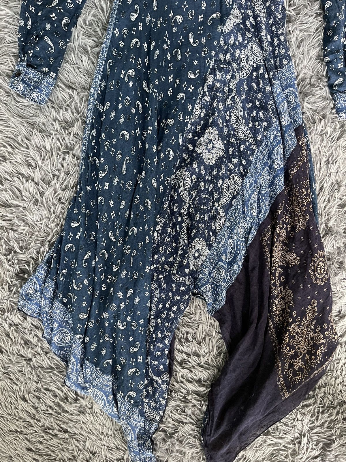 Diesel × Vintage Diesel Y2K bandana print avant garde dress (298$ RRP) Size XS / US 0-2 / IT 36-38 - 11 Thumbnail