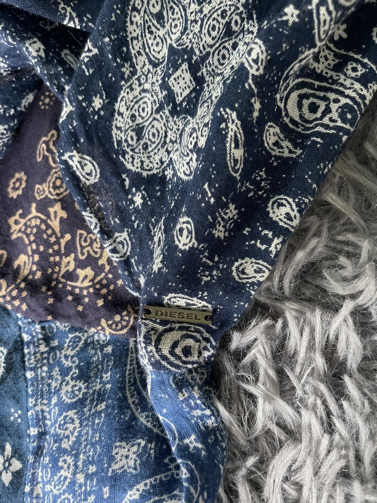 Diesel × Vintage Diesel Y2K bandana print avant garde dress (298$ RRP) Size XS / US 0-2 / IT 36-38 - 5 Thumbnail