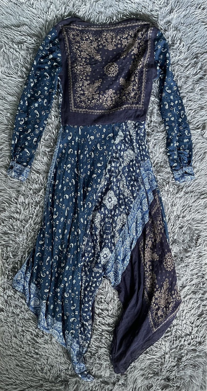 Diesel × Vintage Diesel Y2K bandana print avant garde dress (298$ RRP) Size XS / US 0-2 / IT 36-38 - 10 Thumbnail