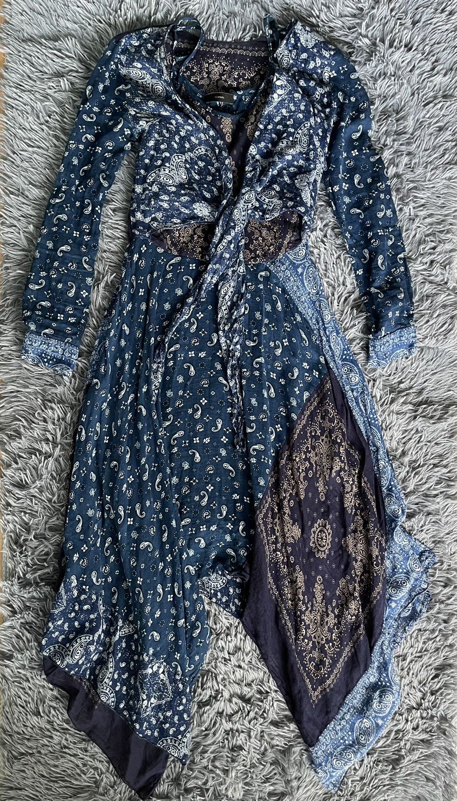 Diesel × Vintage Diesel Y2K bandana print avant garde dress (298$ RRP) Size XS / US 0-2 / IT 36-38 - 1 Thumbnail