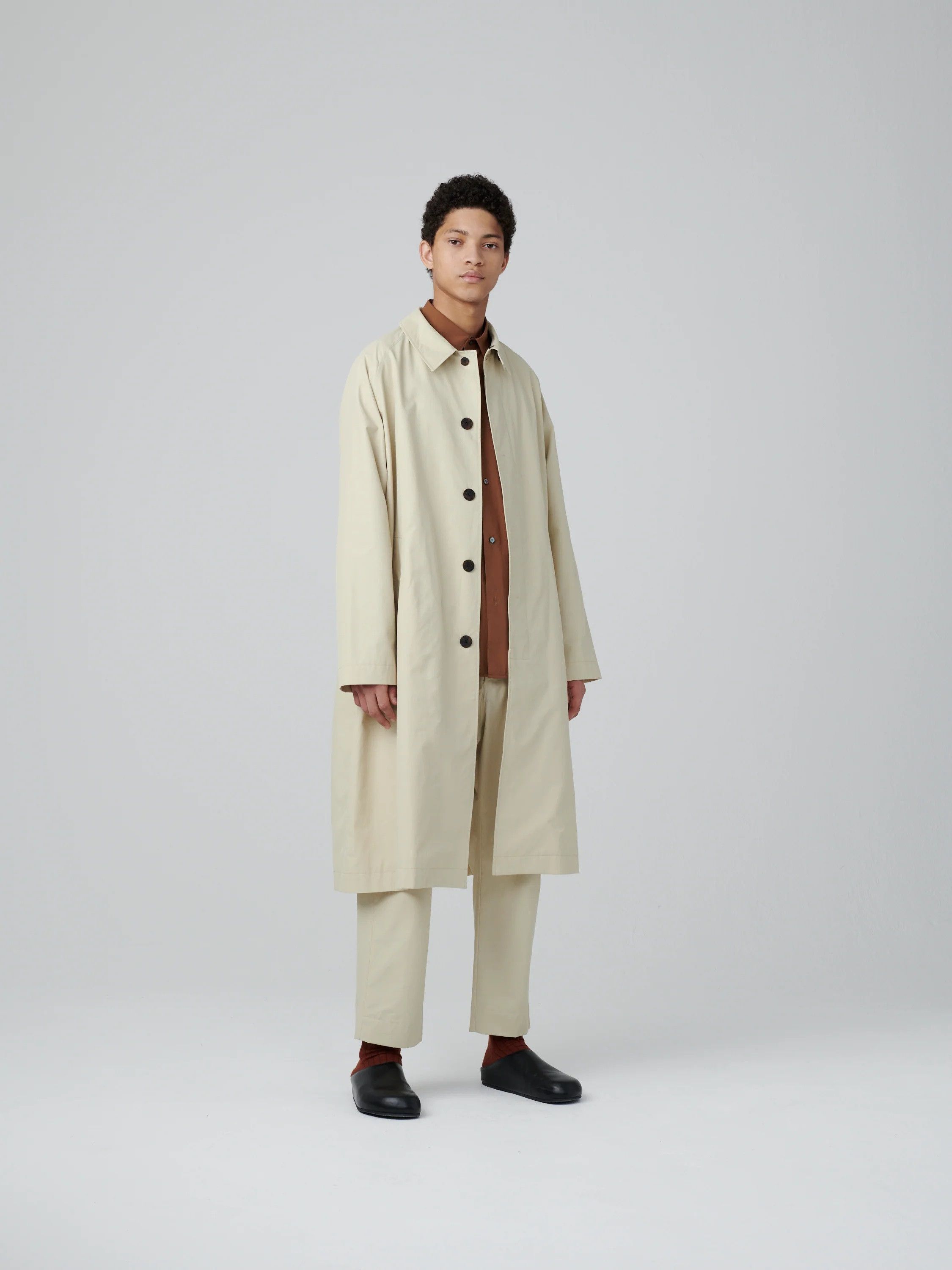 Studio Nicholson Studio Nicholson Ventus Oversized Classic Mac - Porcelin Size US L / EU 52-54 / 3 - 4 Thumbnail