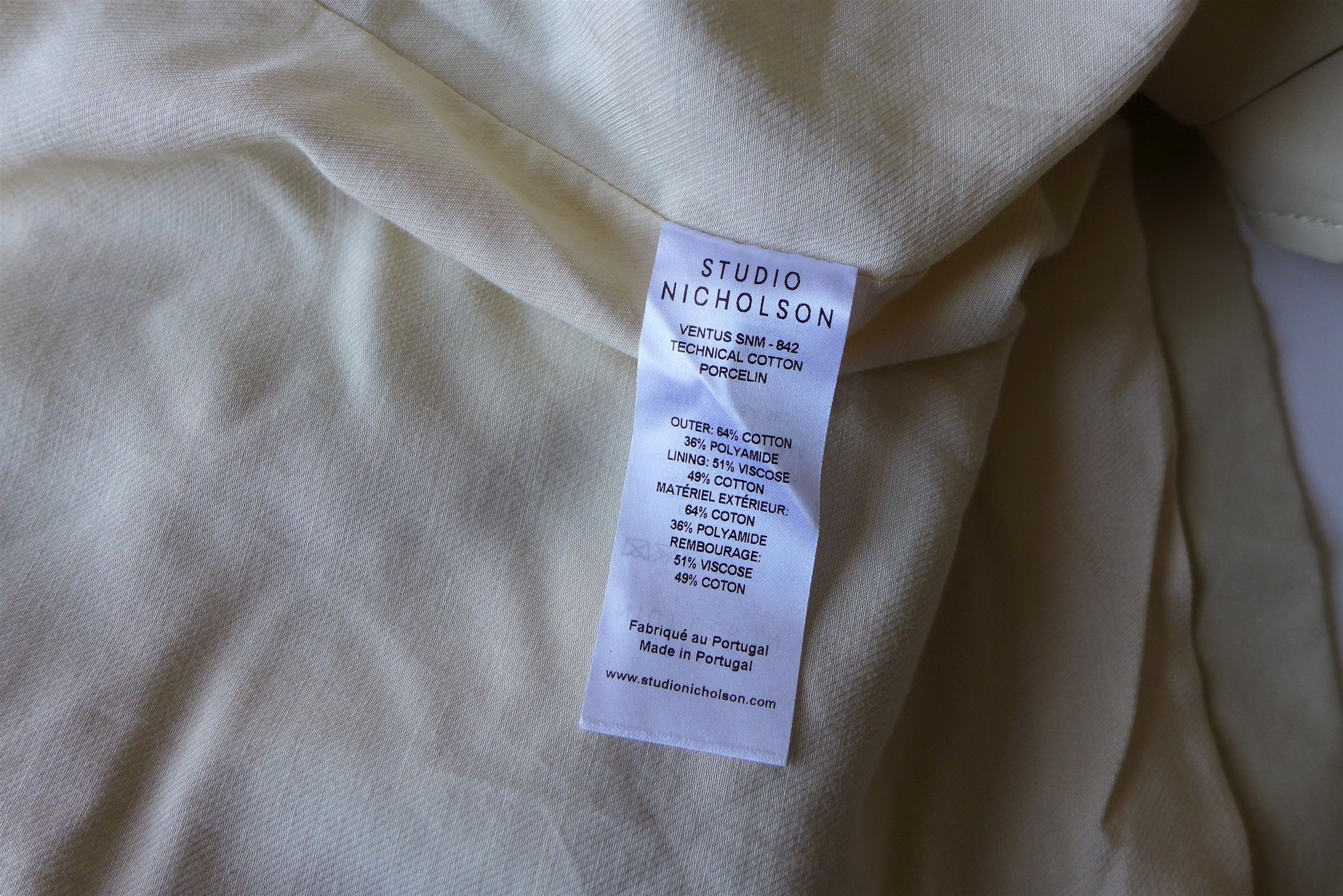 Studio Nicholson Studio Nicholson Ventus Oversized Classic Mac - Porcelin Size US L / EU 52-54 / 3 - 15 Thumbnail