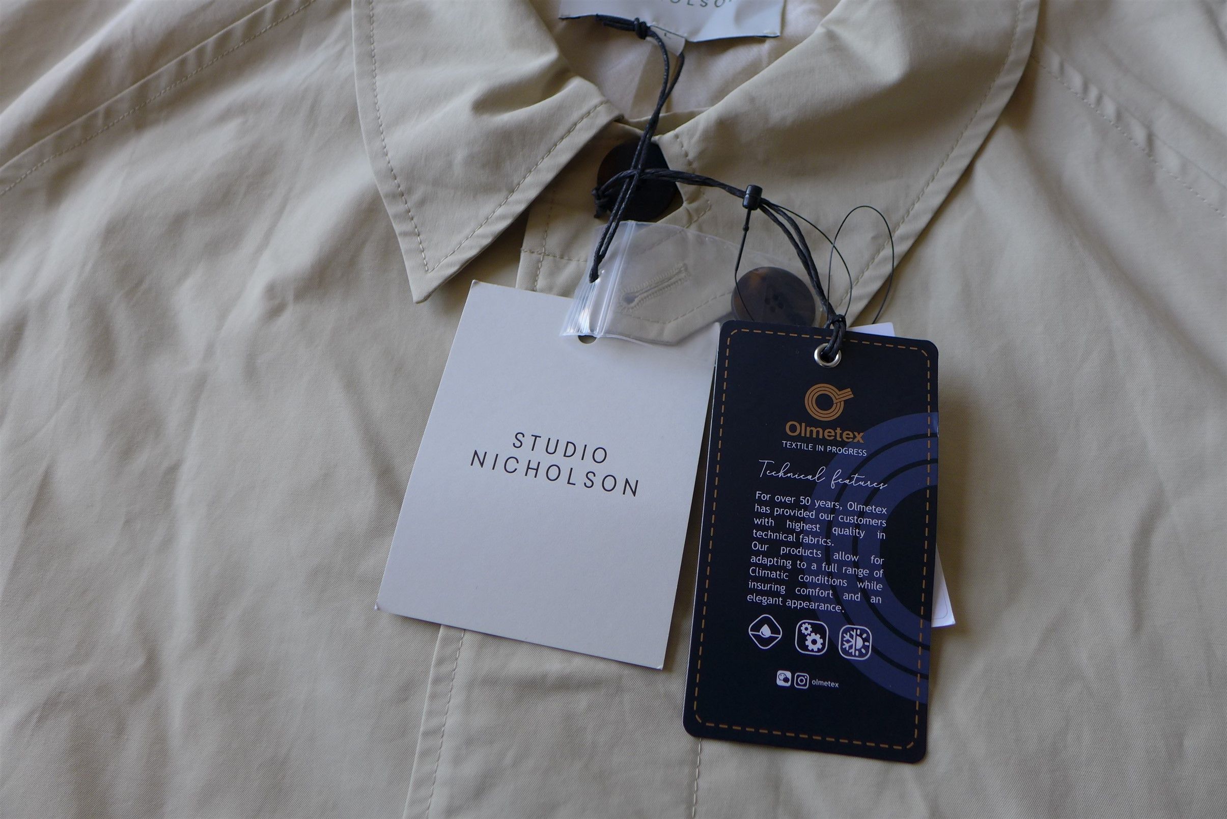 Studio Nicholson Studio Nicholson Ventus Oversized Classic Mac - Porcelin Size US L / EU 52-54 / 3 - 9 Thumbnail