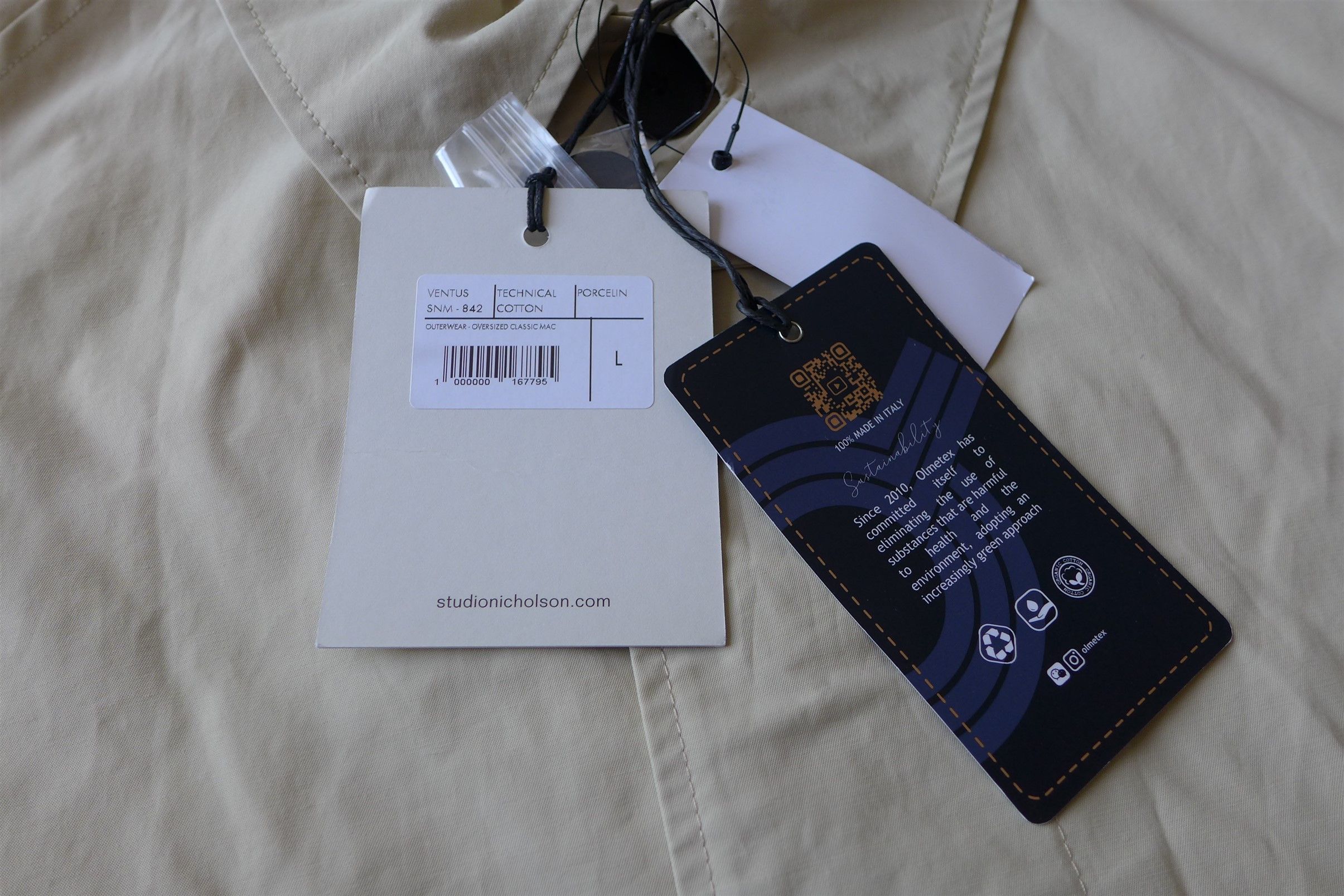 Studio Nicholson Studio Nicholson Ventus Oversized Classic Mac - Porcelin Size US L / EU 52-54 / 3 - 10 Thumbnail