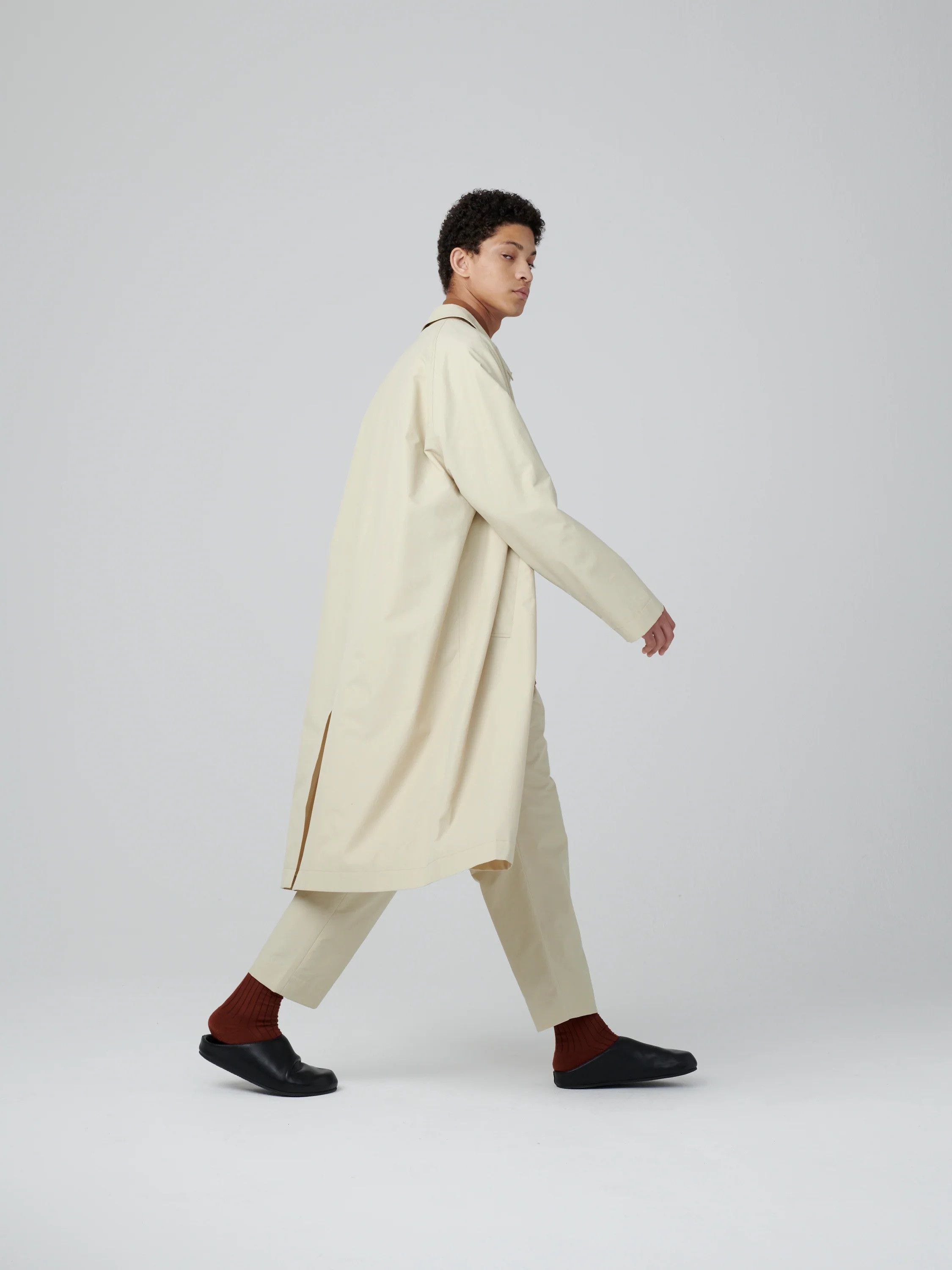 Studio Nicholson Studio Nicholson Ventus Oversized Classic Mac - Porcelin Size US L / EU 52-54 / 3 - 3 Thumbnail