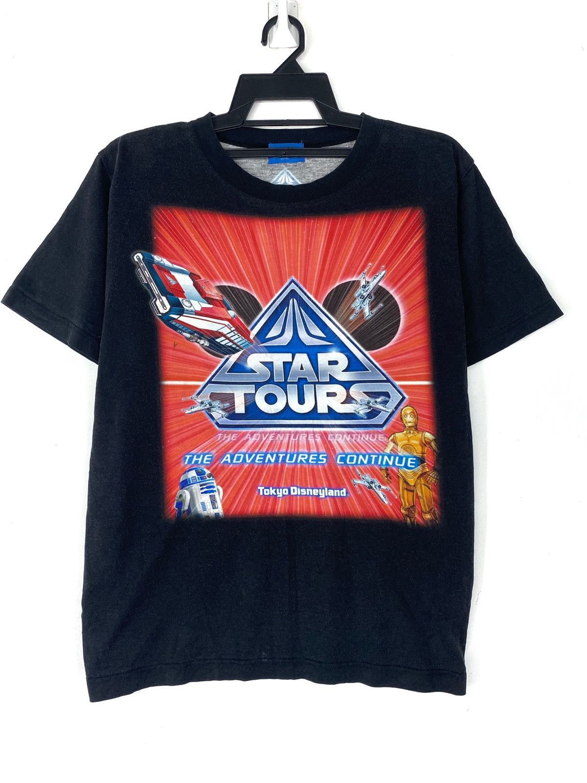 image of Disney x Star Wars Star Tours Collaboration in Black, Men's (Size Medium)
