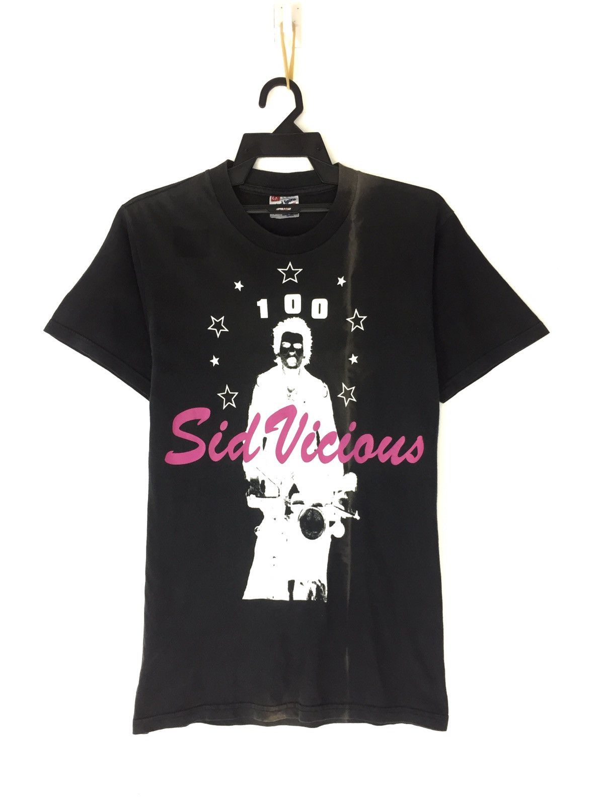 image of Band Tees x Vintage Sid Vicious Sex Pistols in Black, Men's (Size Medium)