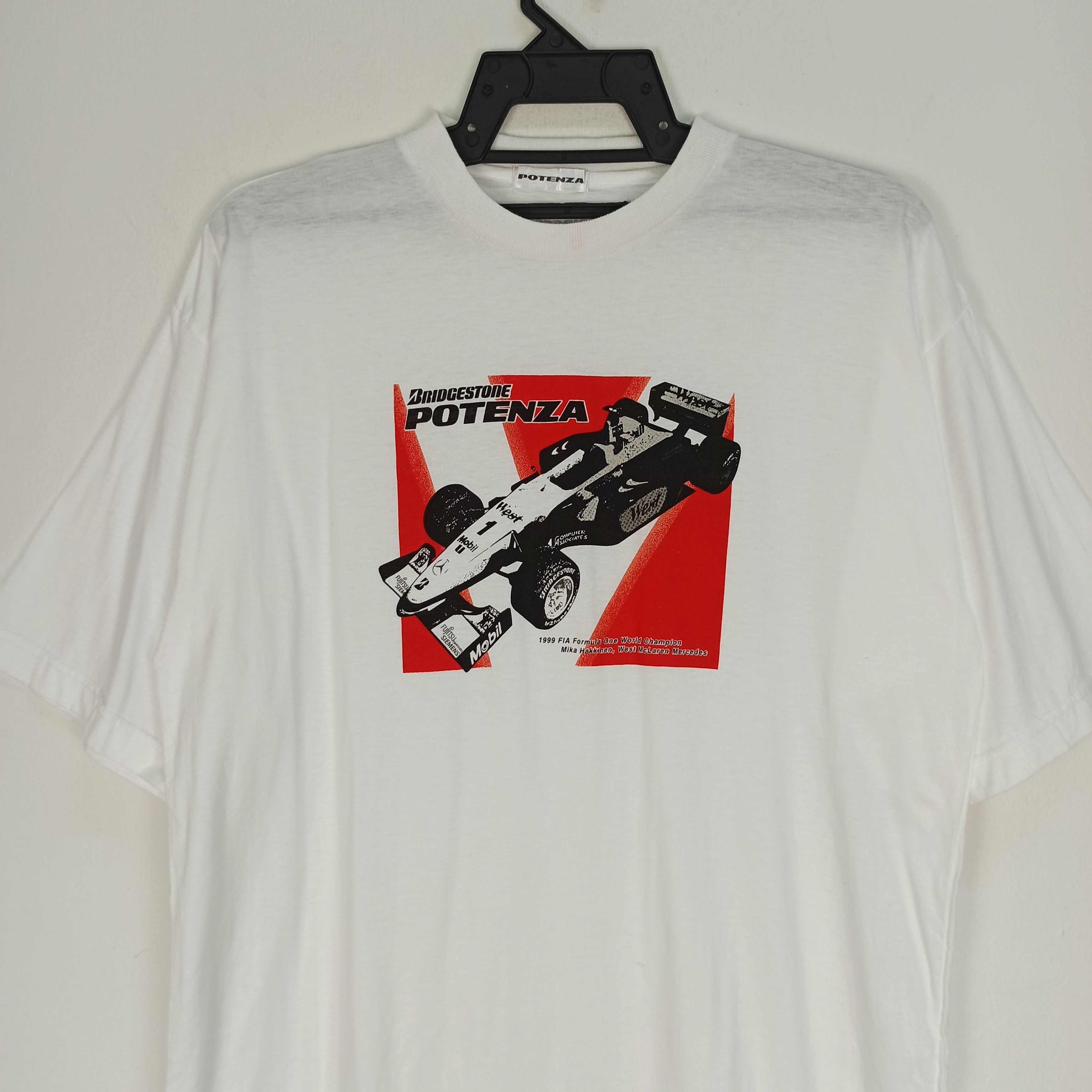 Sports Specialties Vintage 99 Potenza Bridgeston Mika Häkkinen F1 Team T shirt Size US L / EU 52-54 / 3 - 2 Thumbnail