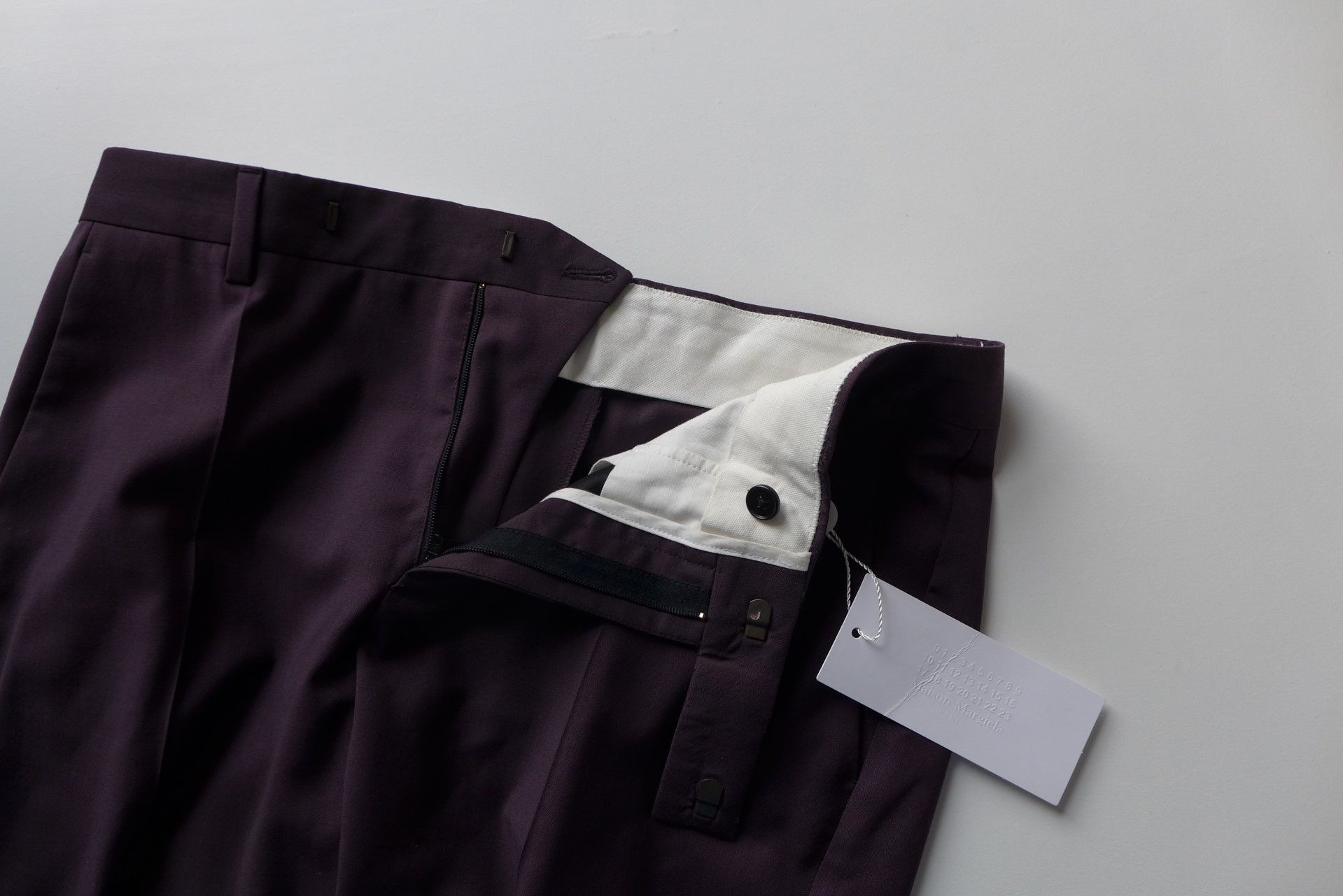 Maison Margiela Margiela Trousers - Dark Purple Virgin Wool Size US 32 / EU 48 - 6 Thumbnail