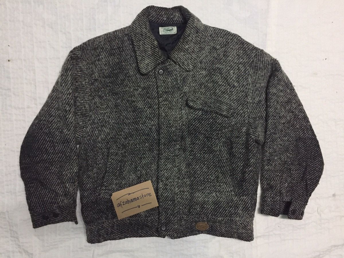 image of Vintage Crocodile Original Design By Hamada Zipper Jacket, Men's (Size Large)