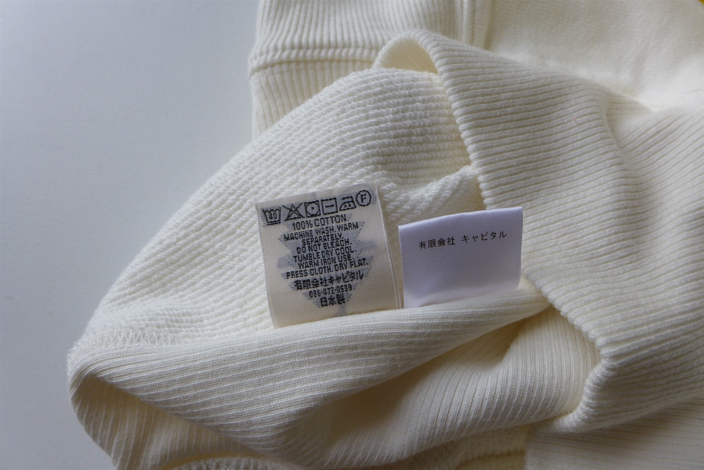 Kapital Kapital Fleece Knit RAIN SMILE Hoodie SWT -- White Size US S / EU 44-46 / 1 - 19 Thumbnail
