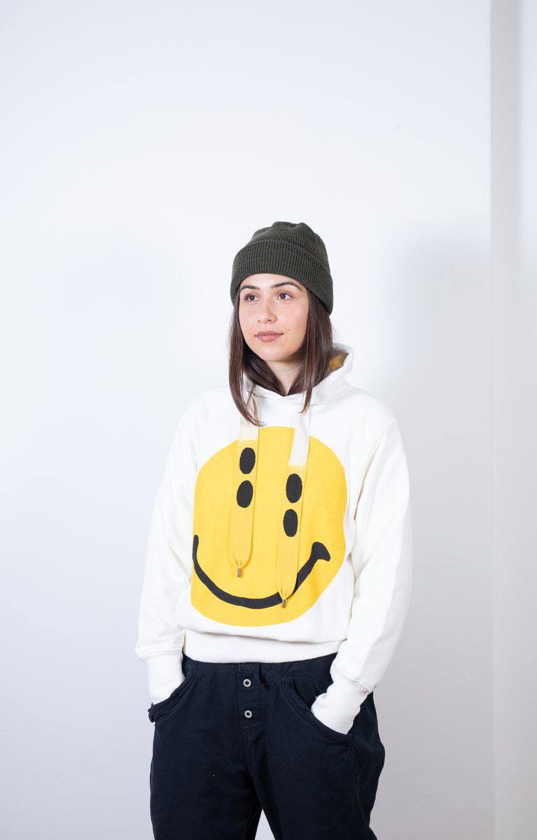 Kapital Kapital Fleece Knit RAIN SMILE Hoodie SWT -- White Size US S / EU 44-46 / 1 - 3 Thumbnail