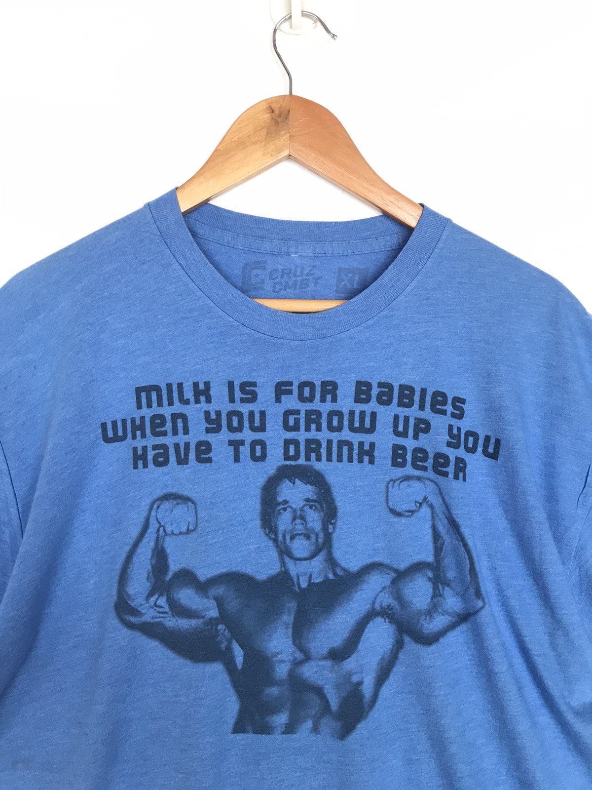 Vintage Vintage Arnold Schwarzenegger T Shirt Single Stitch Size US L / EU 52-54 / 3 - 2 Thumbnail