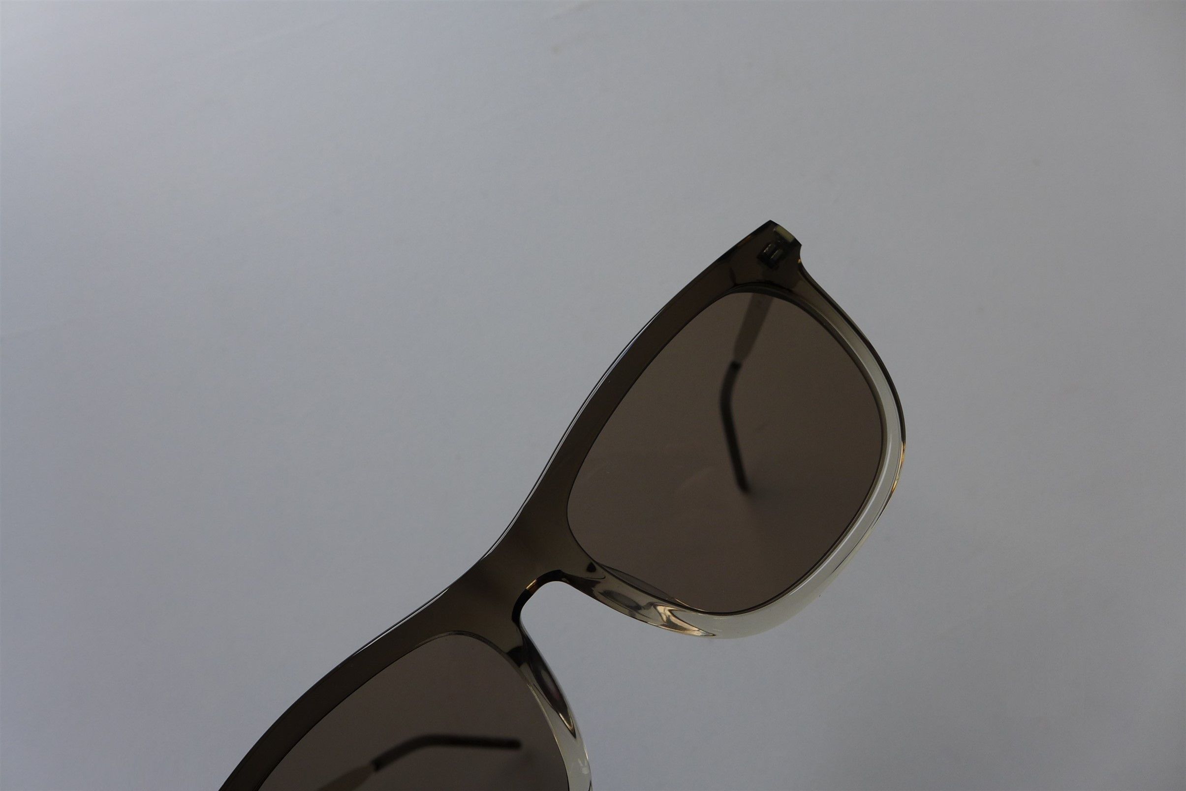 Saint Laurent Paris Saint Laurent SL509 Sunglasses - Clear & Grey Acetate Size ONE SIZE - 15 Thumbnail