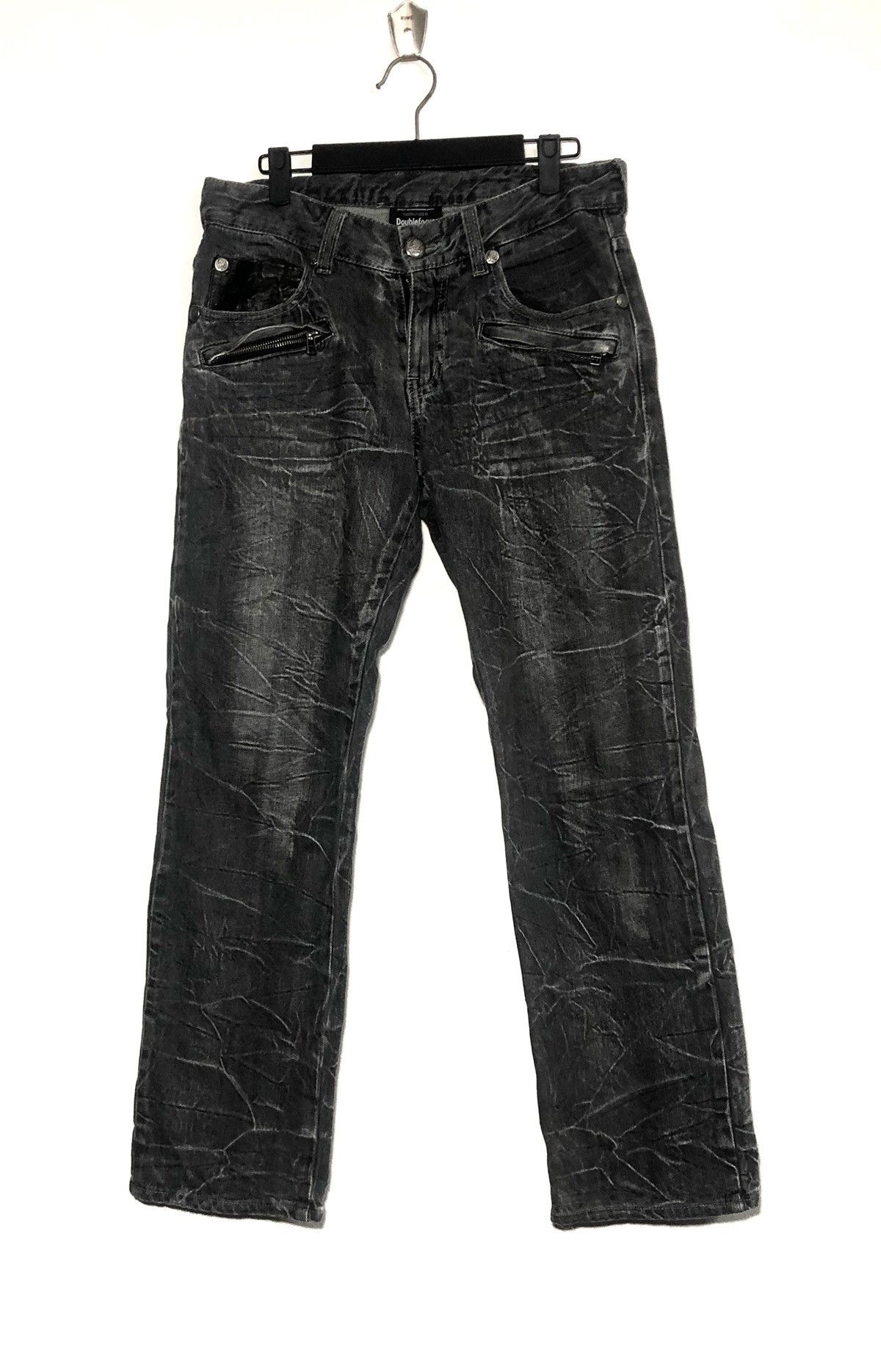 image of Distressed Denim Doublefocus Denim in Black, Men's (Size 32)