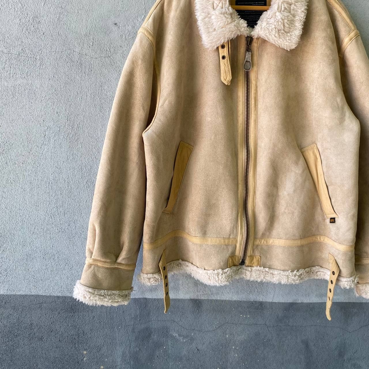 Alpha Industries Alpha Industries Faux B3 Sheepskin fur lining zipper jacket Size US XL / EU 56 / 4 - 4 Thumbnail