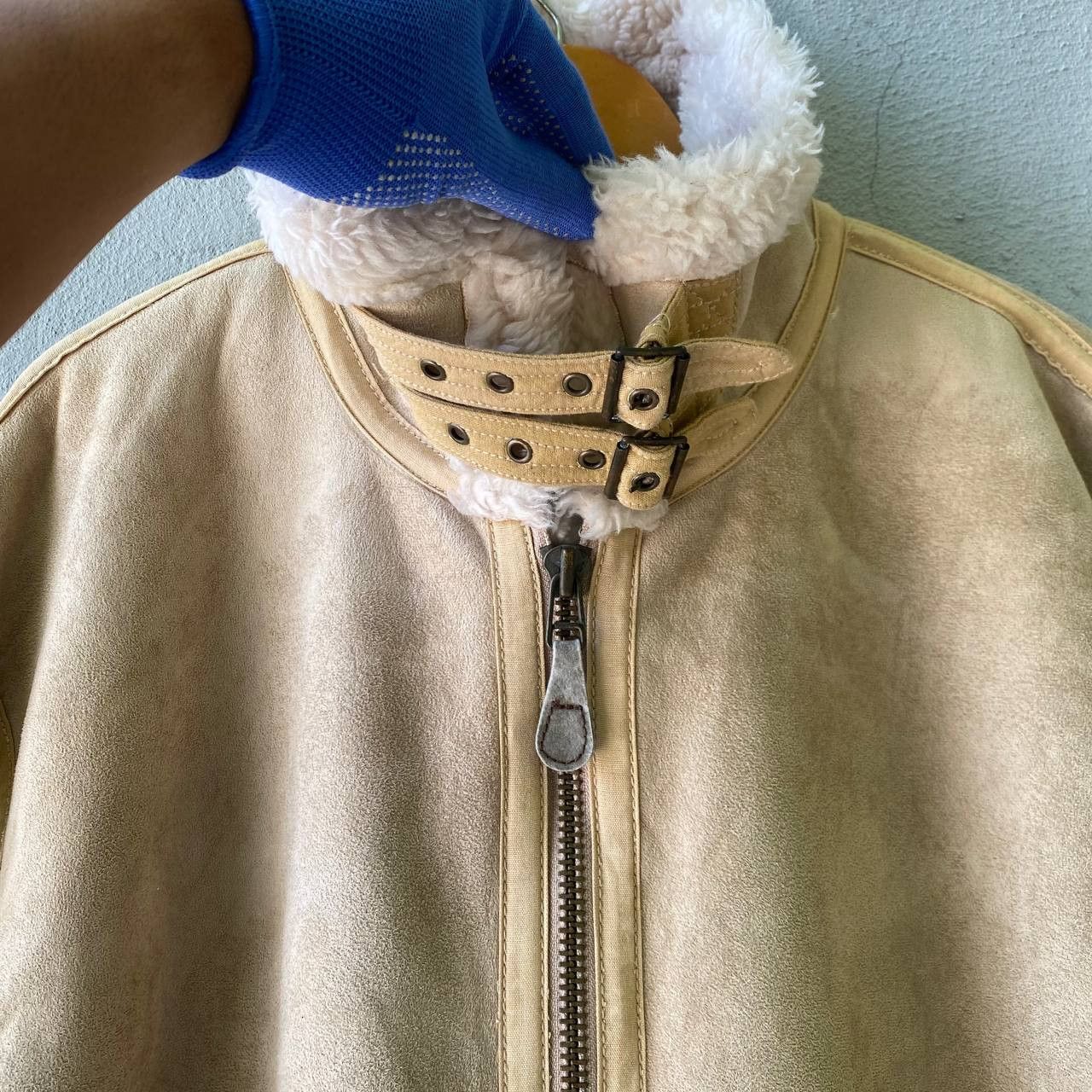 Alpha Industries Alpha Industries Faux B3 Sheepskin fur lining zipper jacket Size US XL / EU 56 / 4 - 7 Thumbnail
