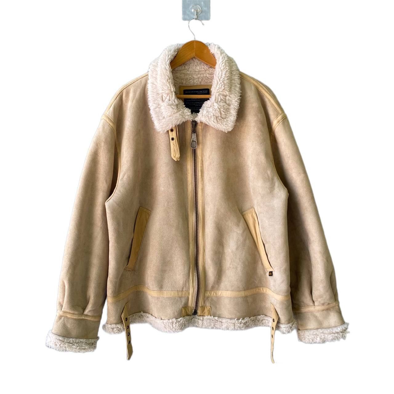 Alpha Industries Alpha Industries Faux B3 Sheepskin fur lining zipper jacket Size US XL / EU 56 / 4 - 1 Thumbnail