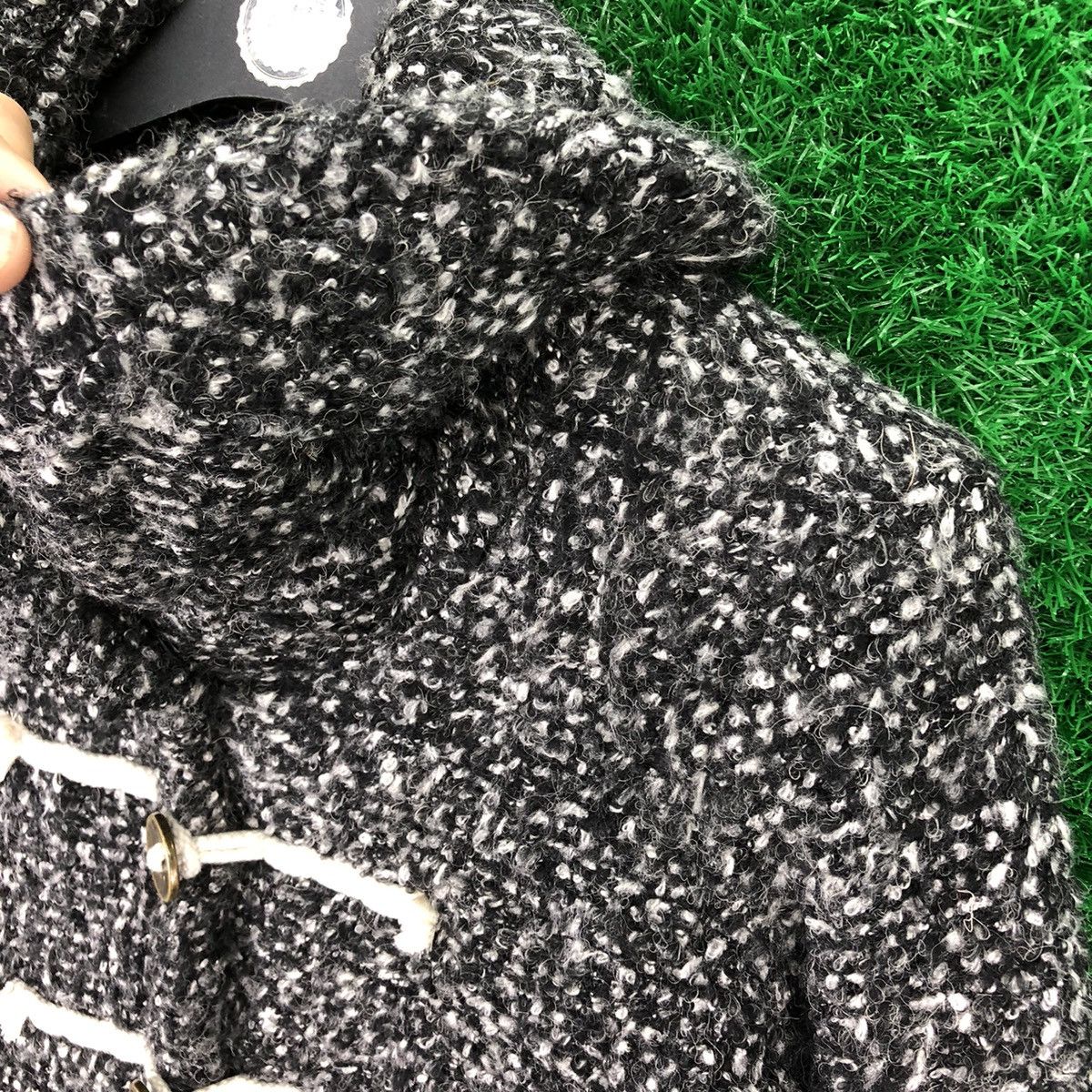 Japanese Brand Vintage Mohair Shawl Collar Women Jacket By Shoo La True Size XS / US 0-2 / IT 36-38 - 8 Thumbnail