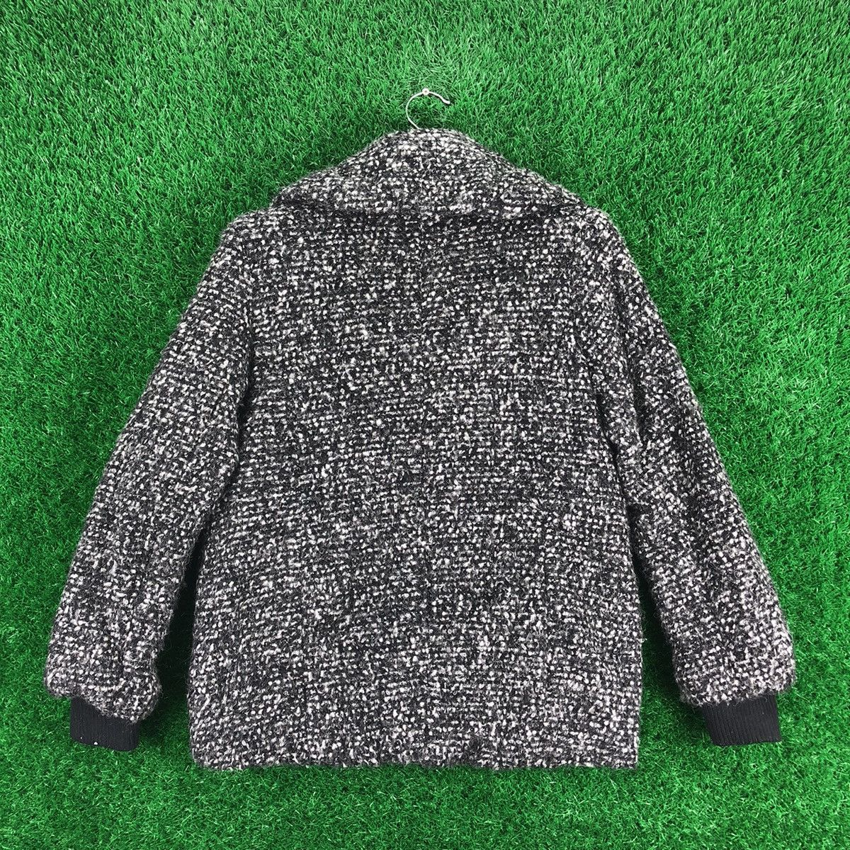 Japanese Brand Vintage Mohair Shawl Collar Women Jacket By Shoo La True Size XS / US 0-2 / IT 36-38 - 4 Thumbnail