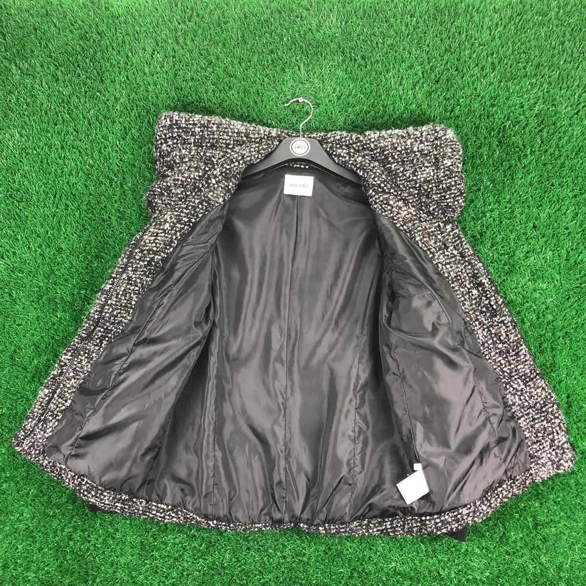 Japanese Brand Vintage Mohair Shawl Collar Women Jacket By Shoo La True Size XS / US 0-2 / IT 36-38 - 7 Thumbnail