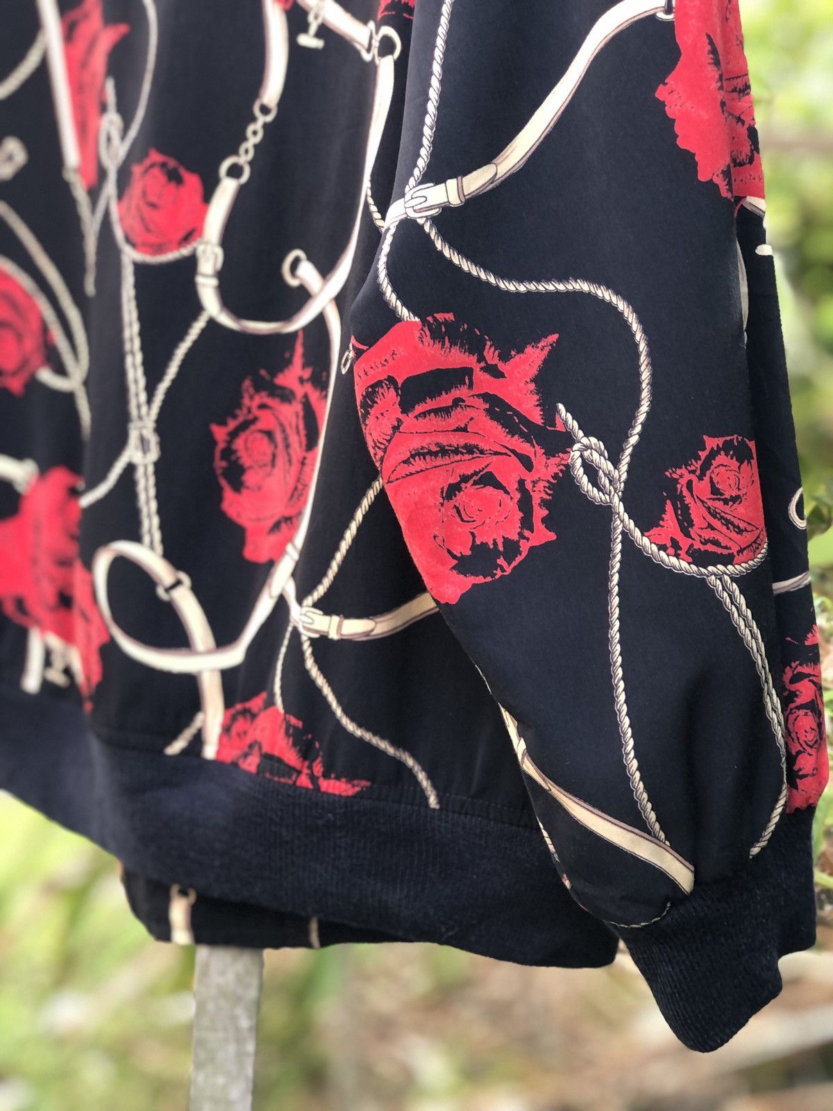 Japanese Brand Vintage 80's Zipper Jacket Silk Fullprint by Whisper Size XXL / US 16-18 / IT 52-54 - 6 Thumbnail