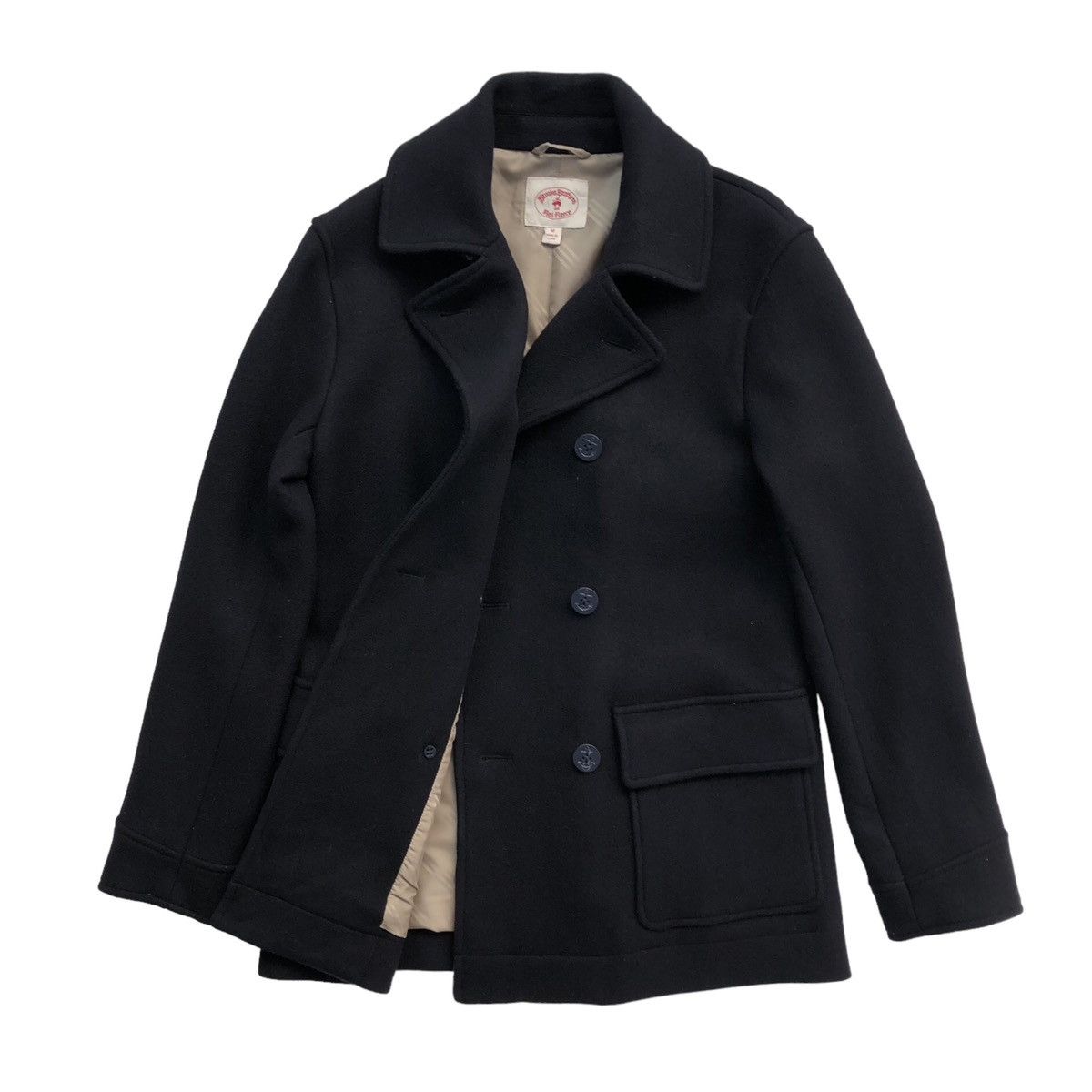 Brooks Brothers Brooks Brothers Red Fleece Wool Peacoat Jacket Size US M / EU 48-50 / 2 - 3 Thumbnail