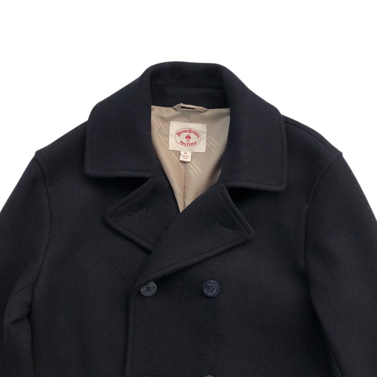 Brooks Brothers Brooks Brothers Red Fleece Wool Peacoat Jacket Size US M / EU 48-50 / 2 - 6 Thumbnail
