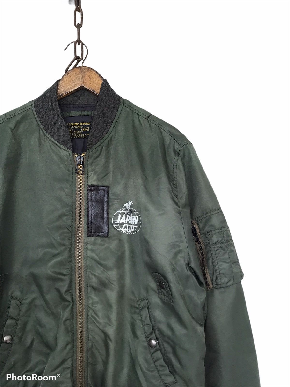 Other 💥Final💥Flying Man Ma-1 Japan Cup Bomber Jacket Size US L / EU 52-54 / 3 - 4 Thumbnail