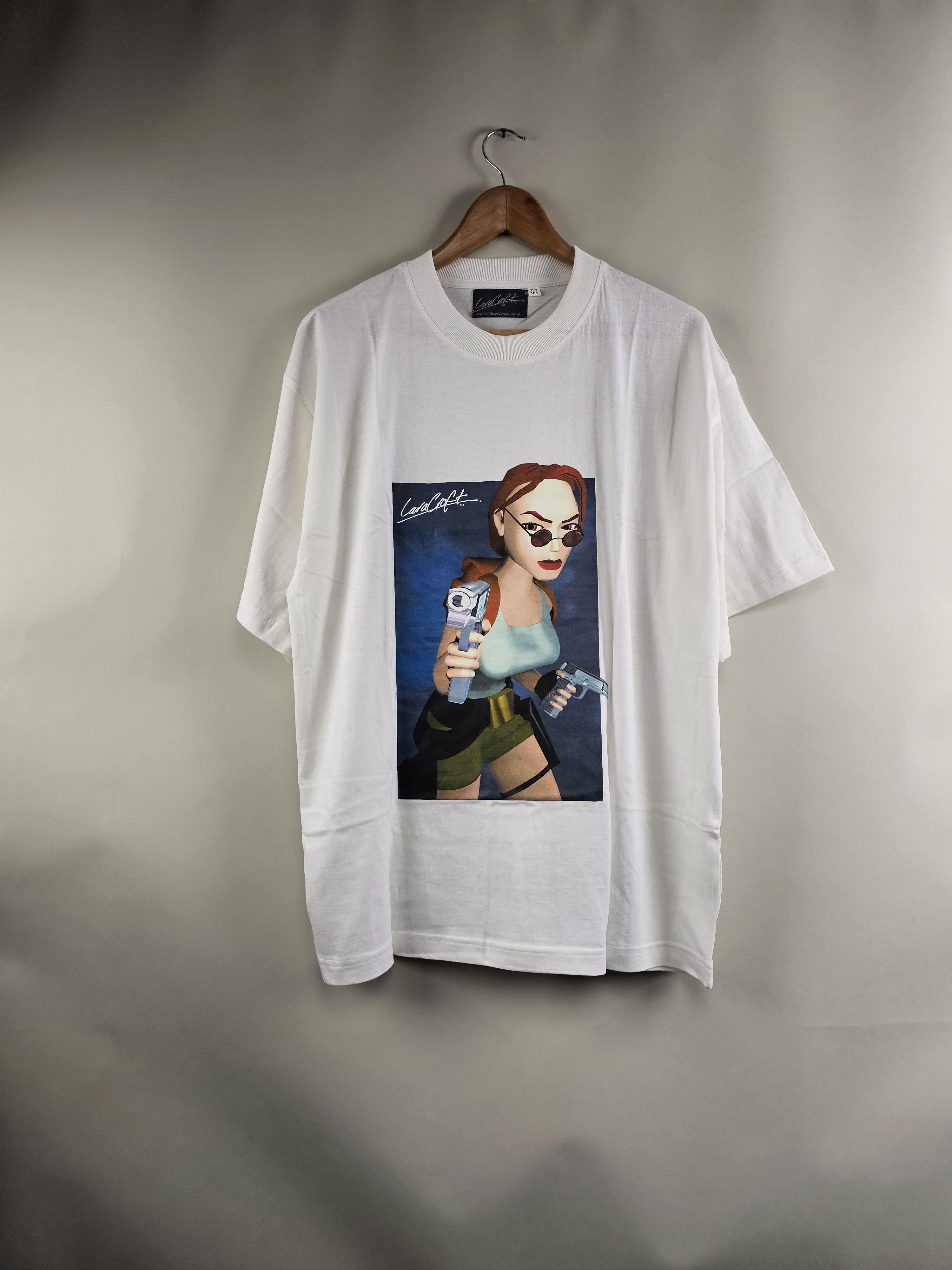 image of Anima x Nintendo 1998 Tomb Raider Iii: Adventures Of Lara Croft 90's in White, Men's (Size XL)