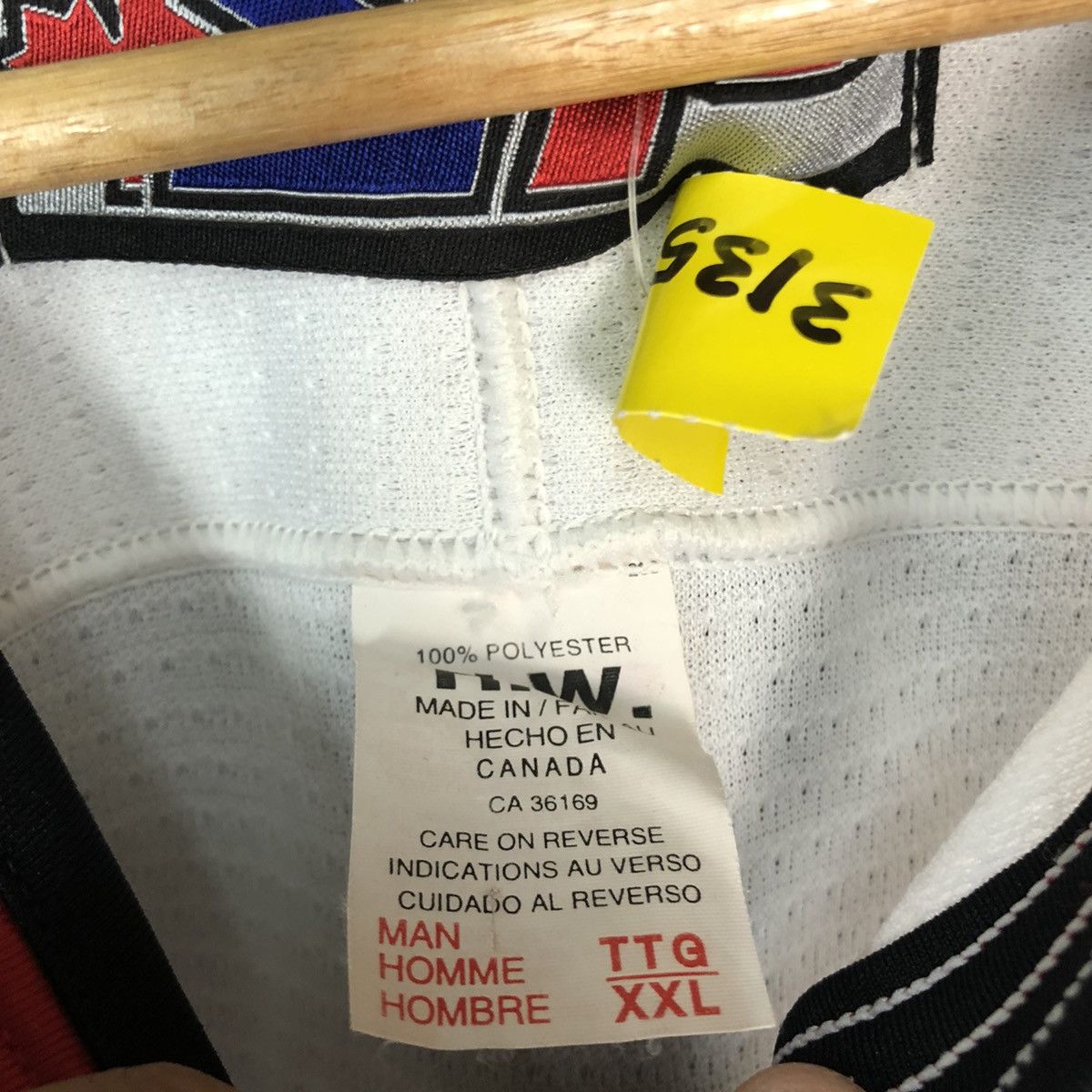 Japanese Brand The Burn devil ice skating White Jersey #3135 Size US XXL / EU 58 / 5 - 13 Thumbnail