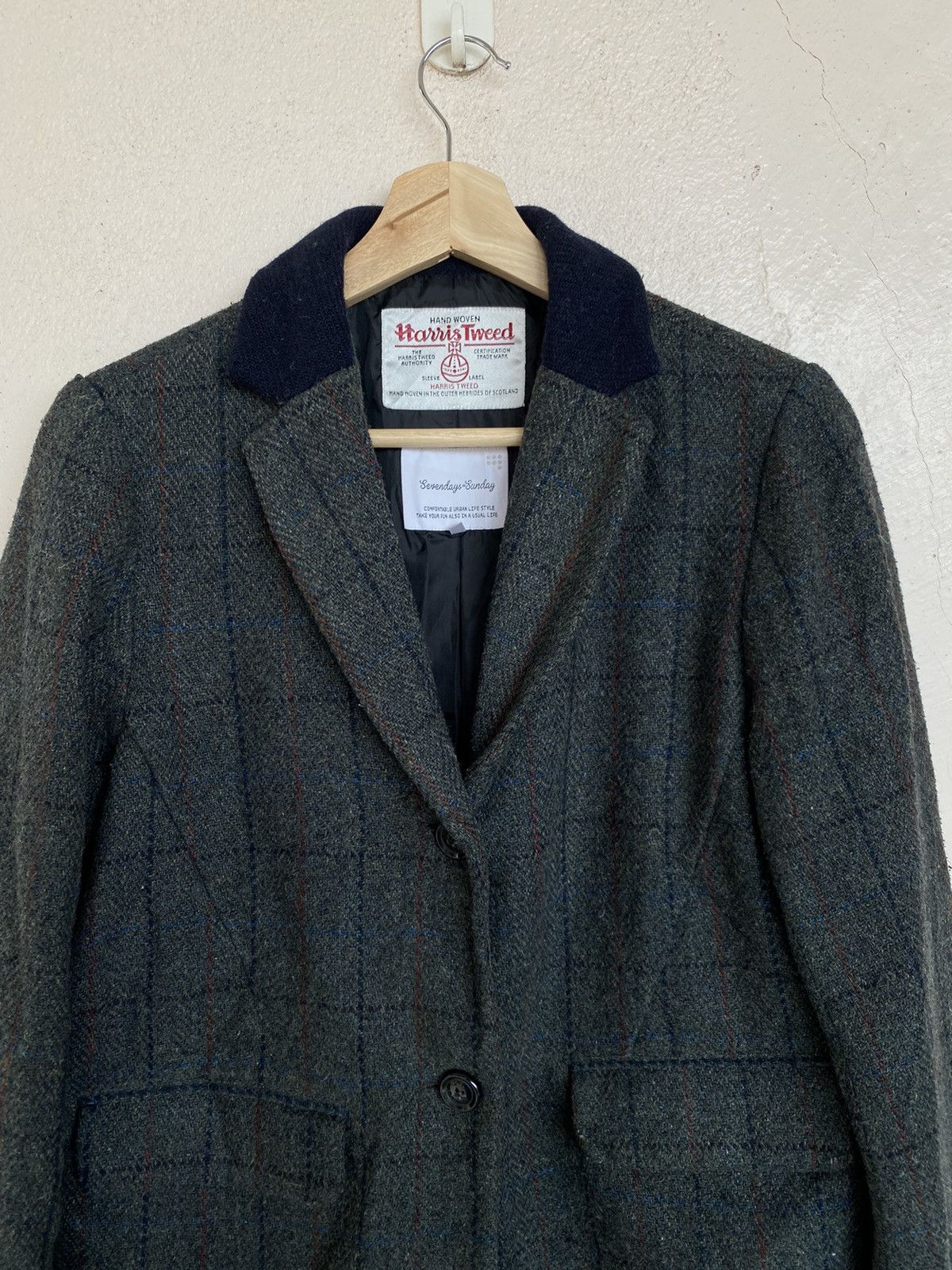 Designer × Harris Tweed × Vintage Vintage Harris Tweed Overcoat Blazer Jacket Size US M / EU 48-50 / 2 - 4 Thumbnail