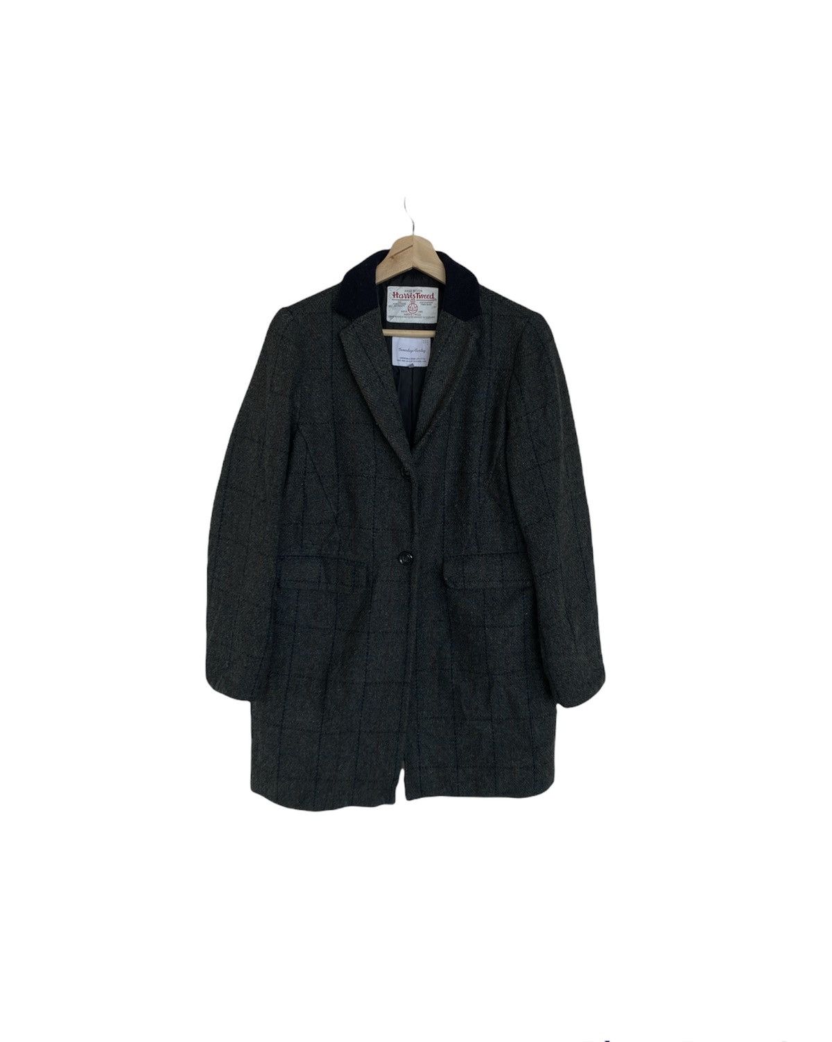 Designer × Harris Tweed × Vintage Vintage Harris Tweed Overcoat Blazer Jacket Size US M / EU 48-50 / 2 - 1 Thumbnail